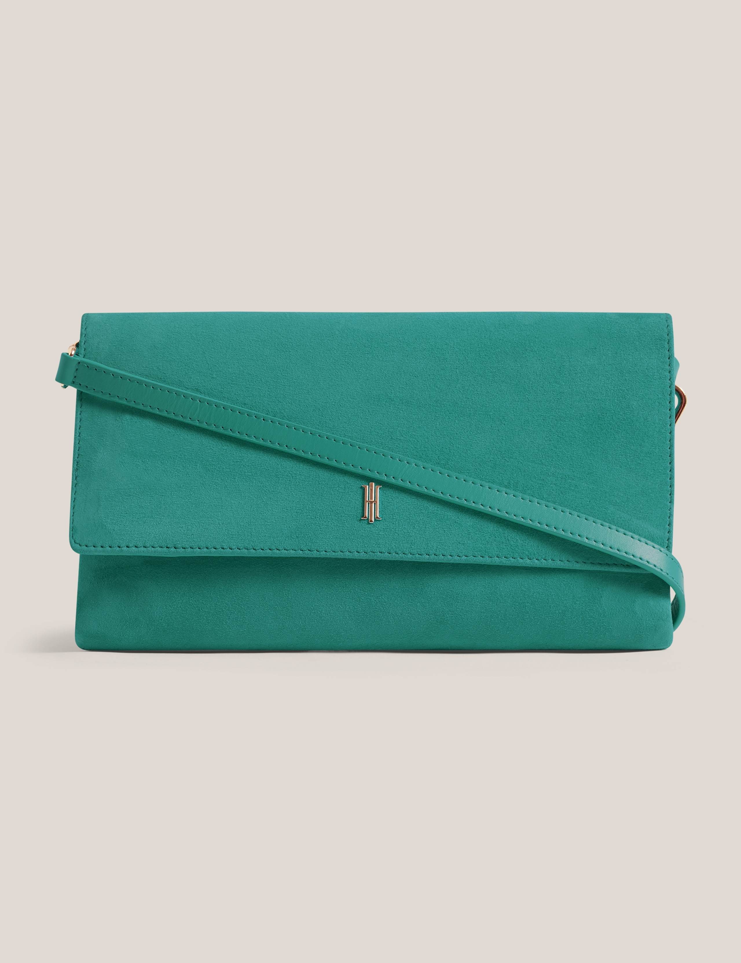 Suede Clutch Bag