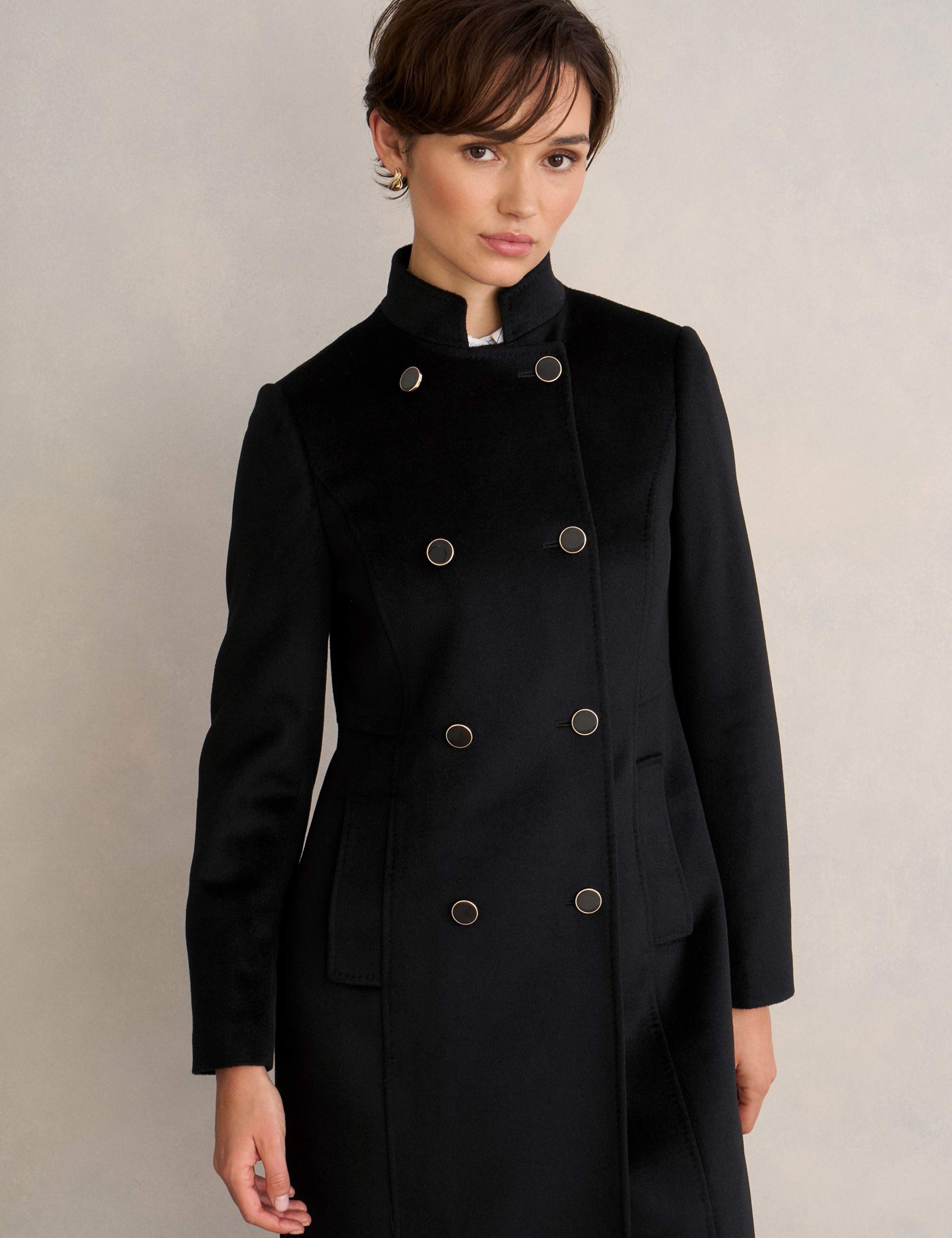 Pure Wool Double Breasted Tailored Coat