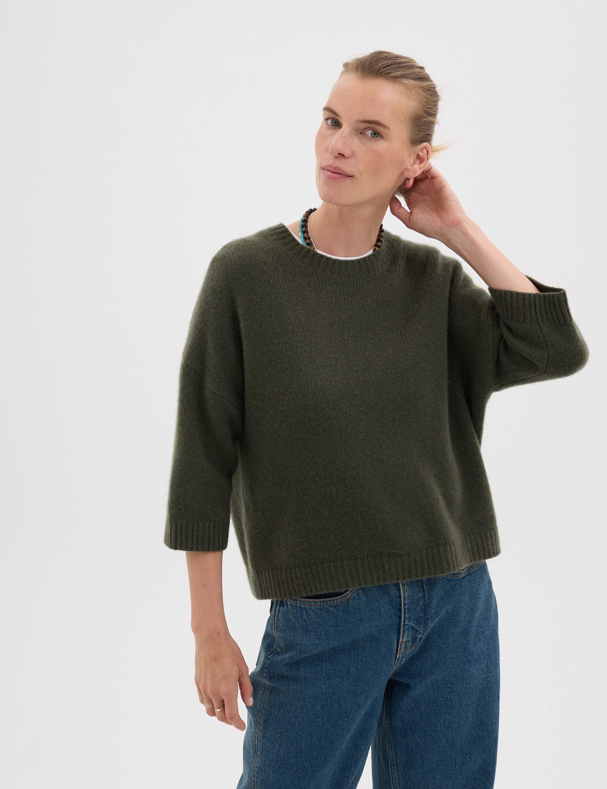 Pure Cashmere Oversized Knitted Top