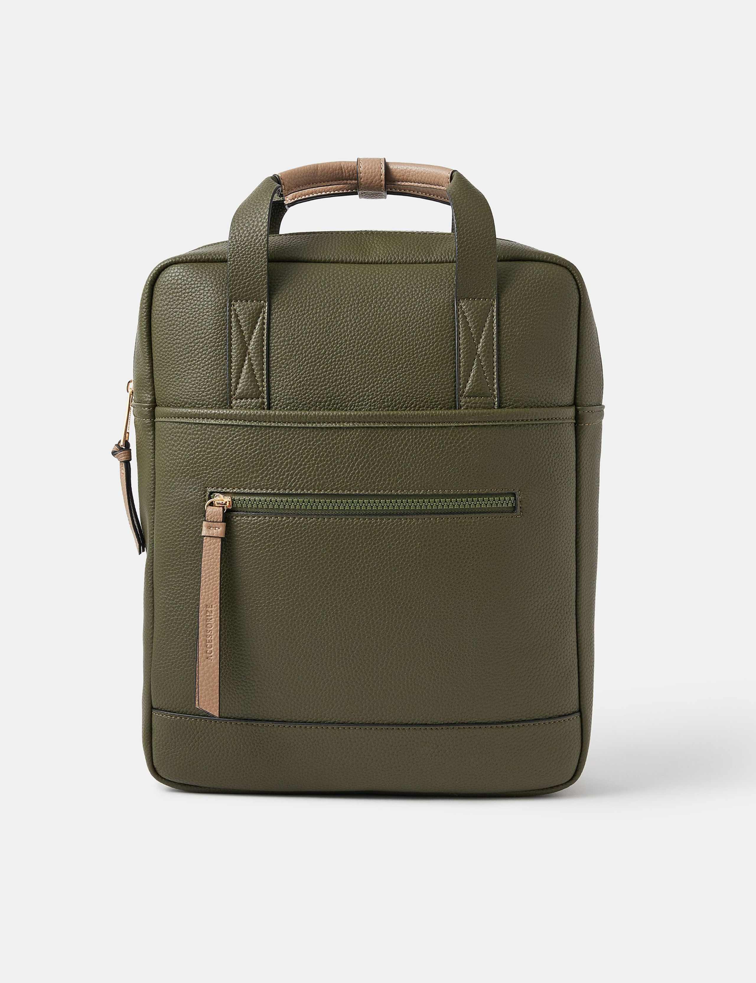 Faux Leather Backpack