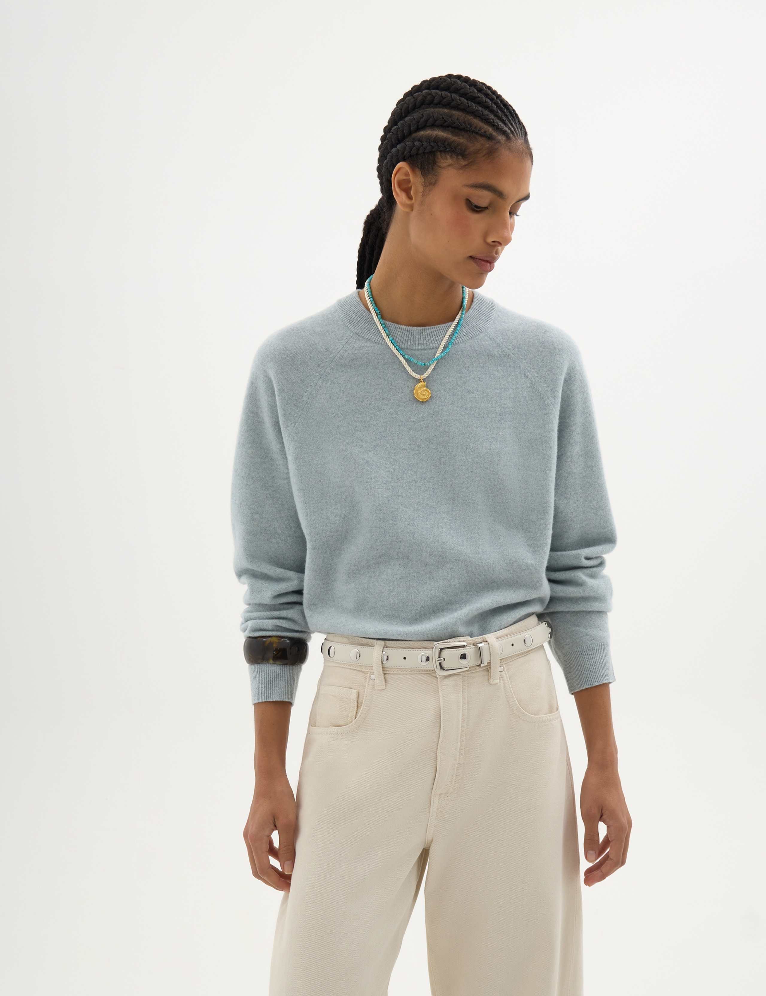 Pure Merino Wool Crew Neck Jumper