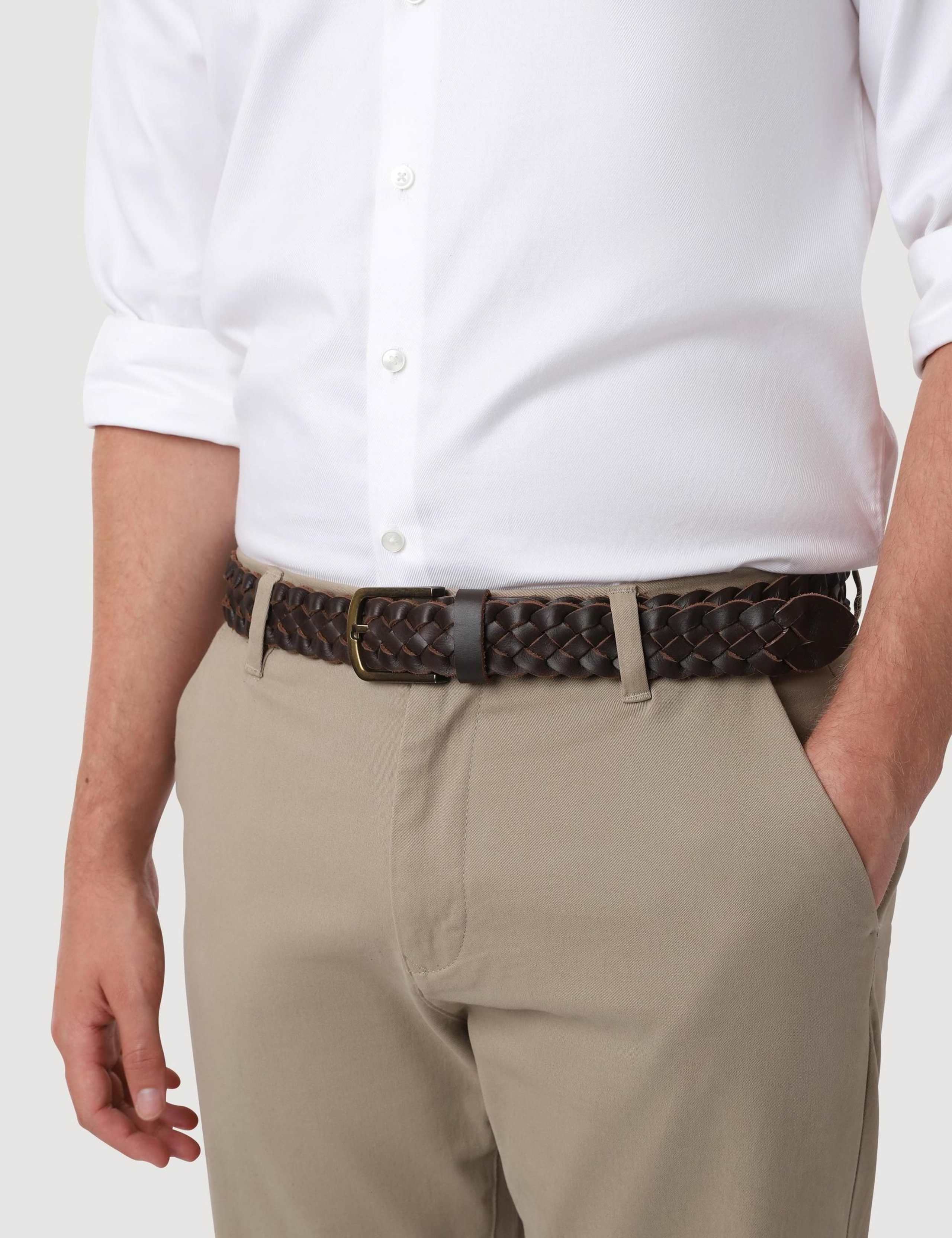 Braided Leather Belt