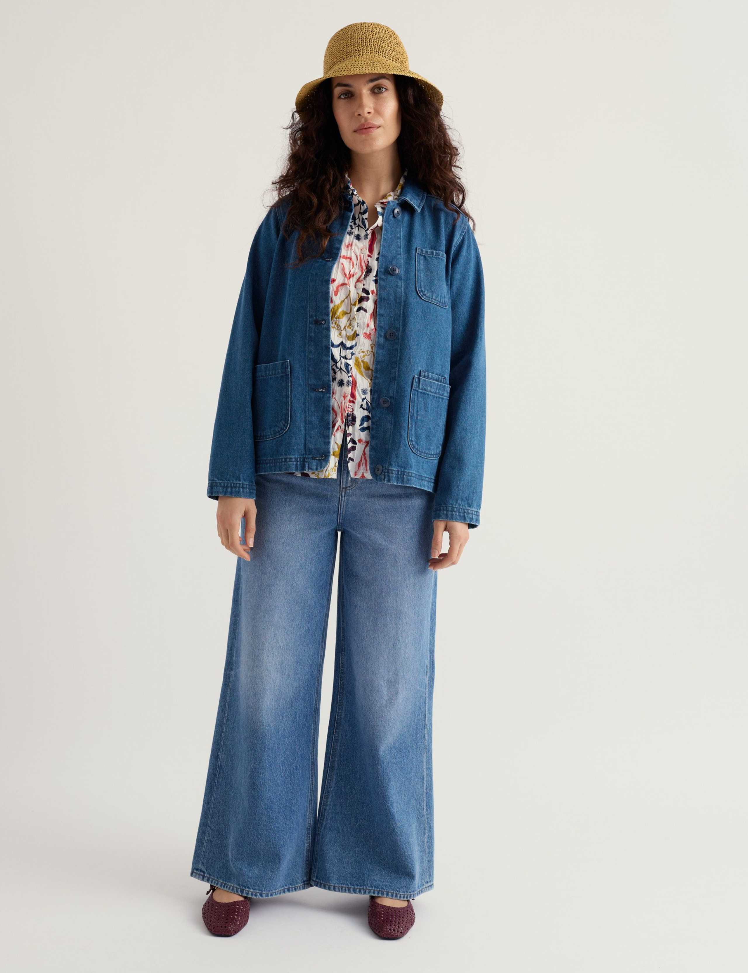 Denim Collared Jacket