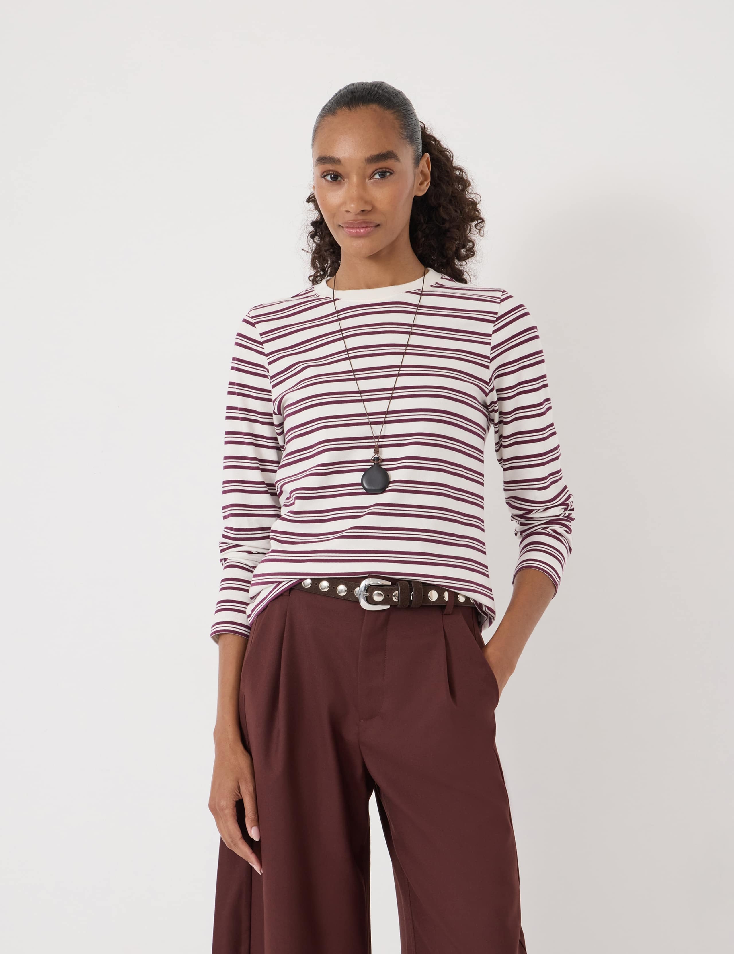 Pure Cotton Striped Top