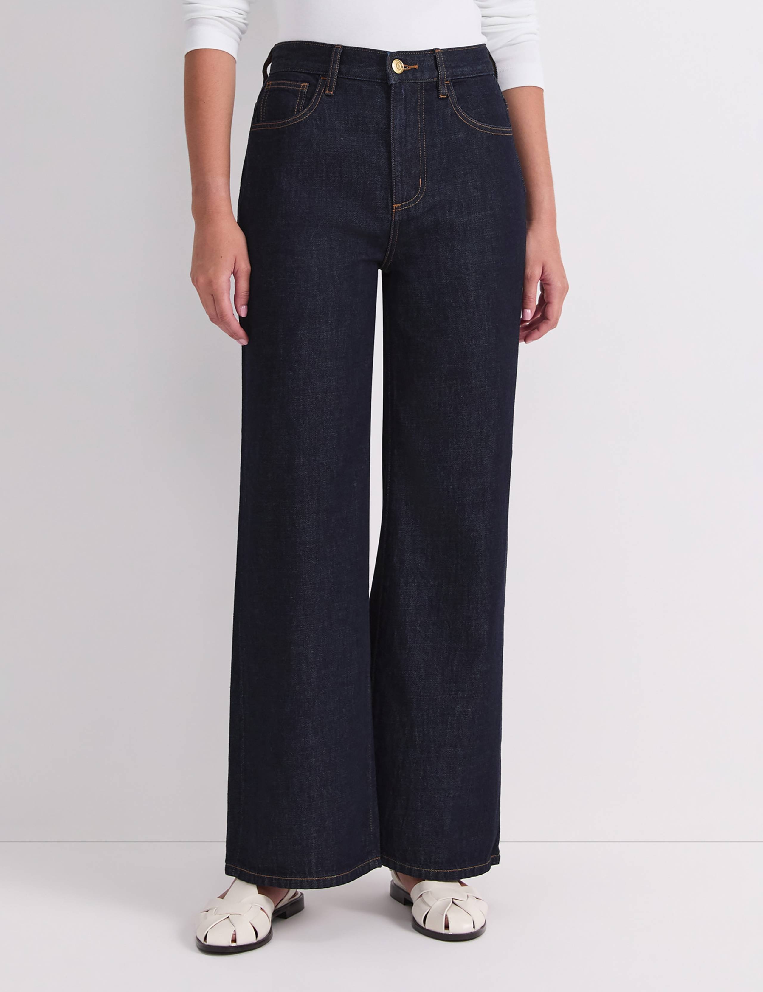 High Waisted Wide Leg Jeans