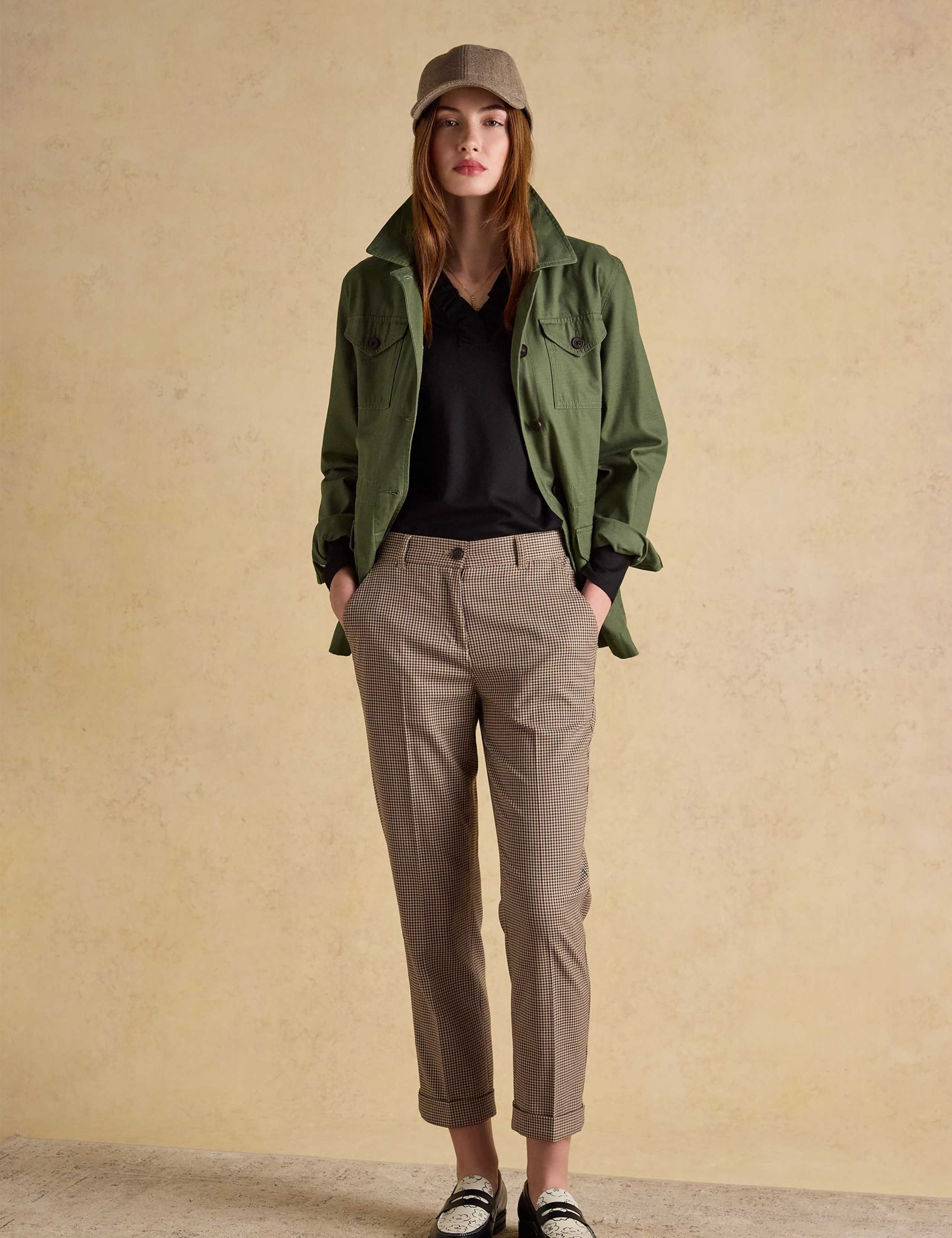 Jersey Frill V-Neck Top