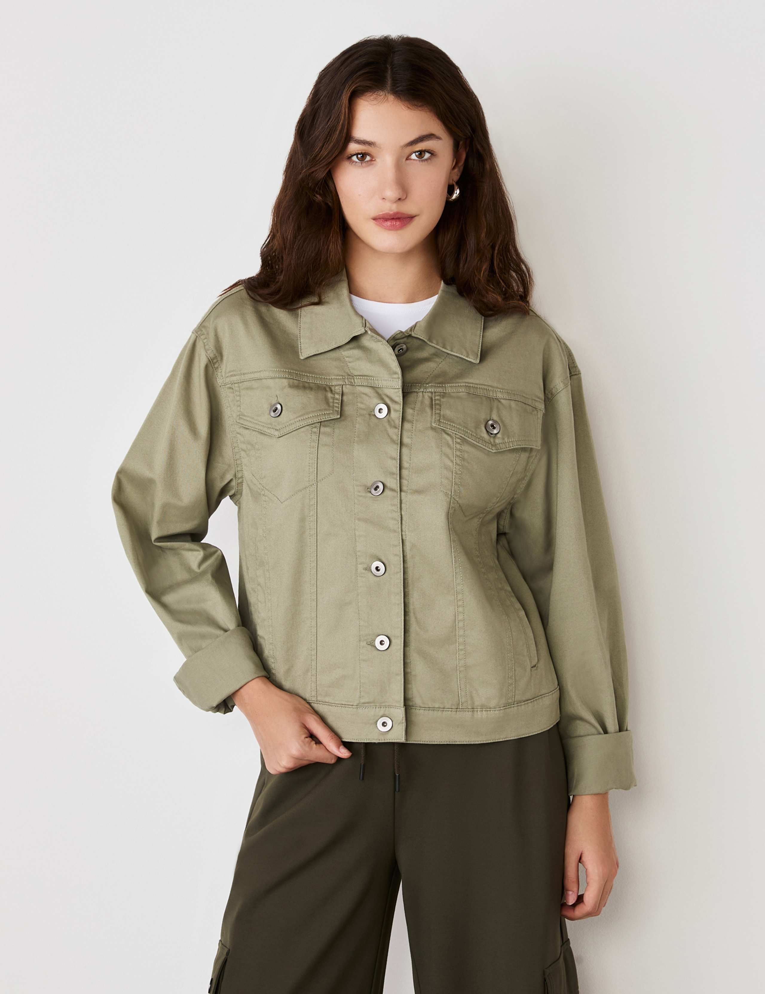Denim Collared Jacket