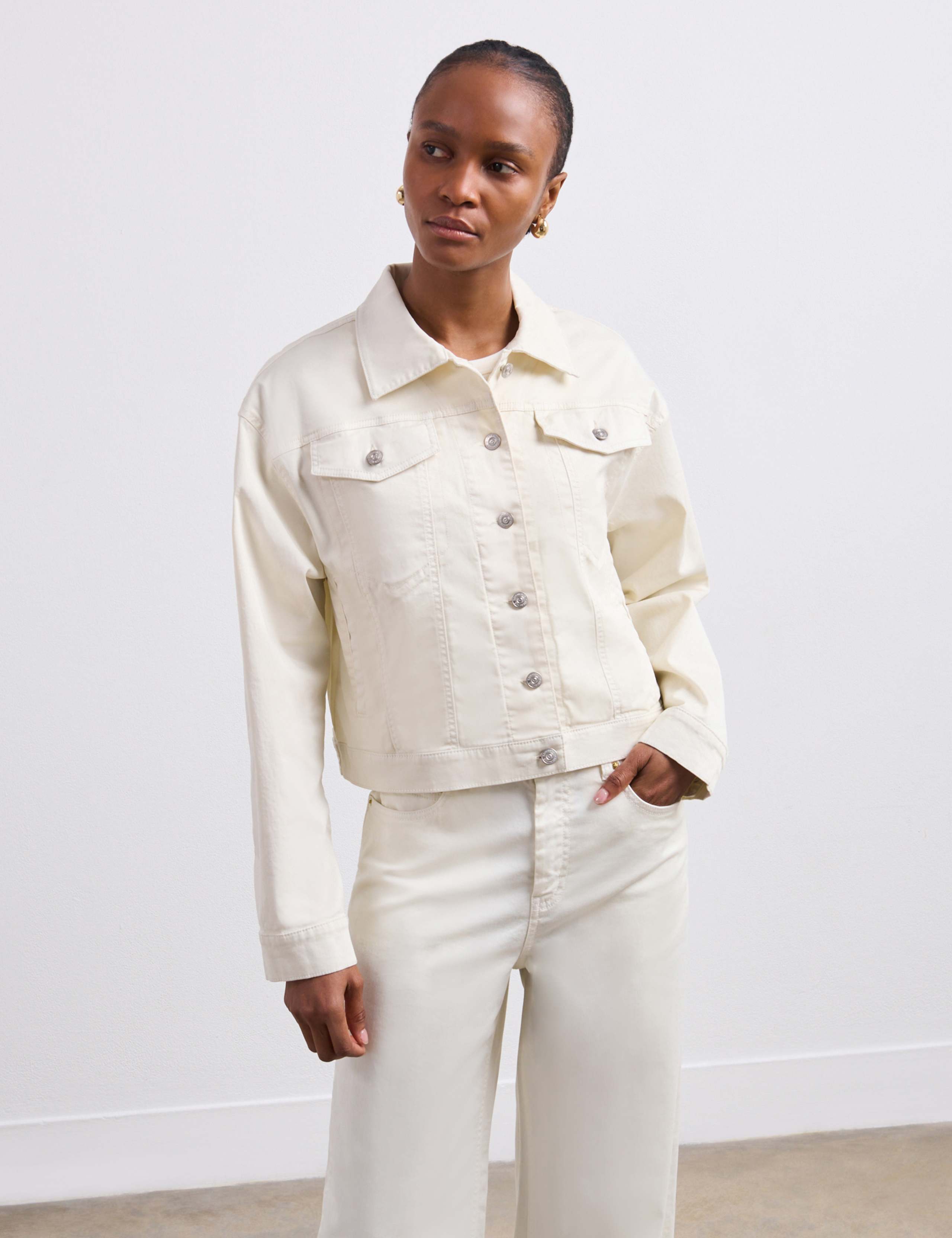Denim Collared Jacket