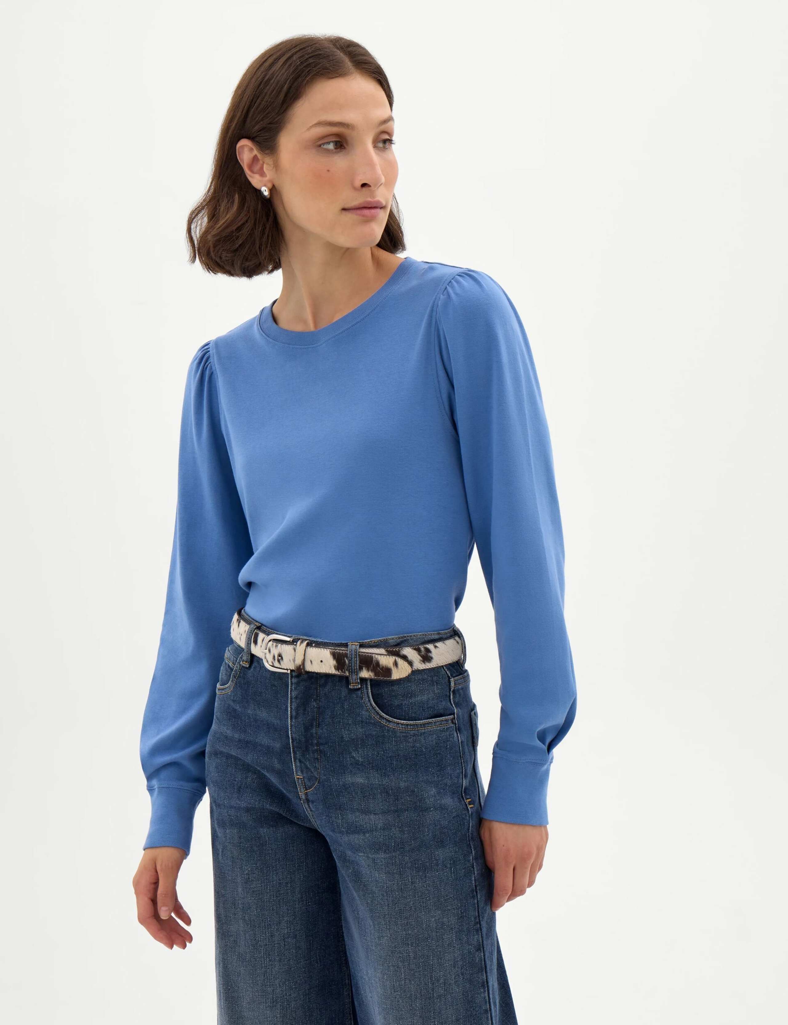Pure Cotton Puff Sleeve Top