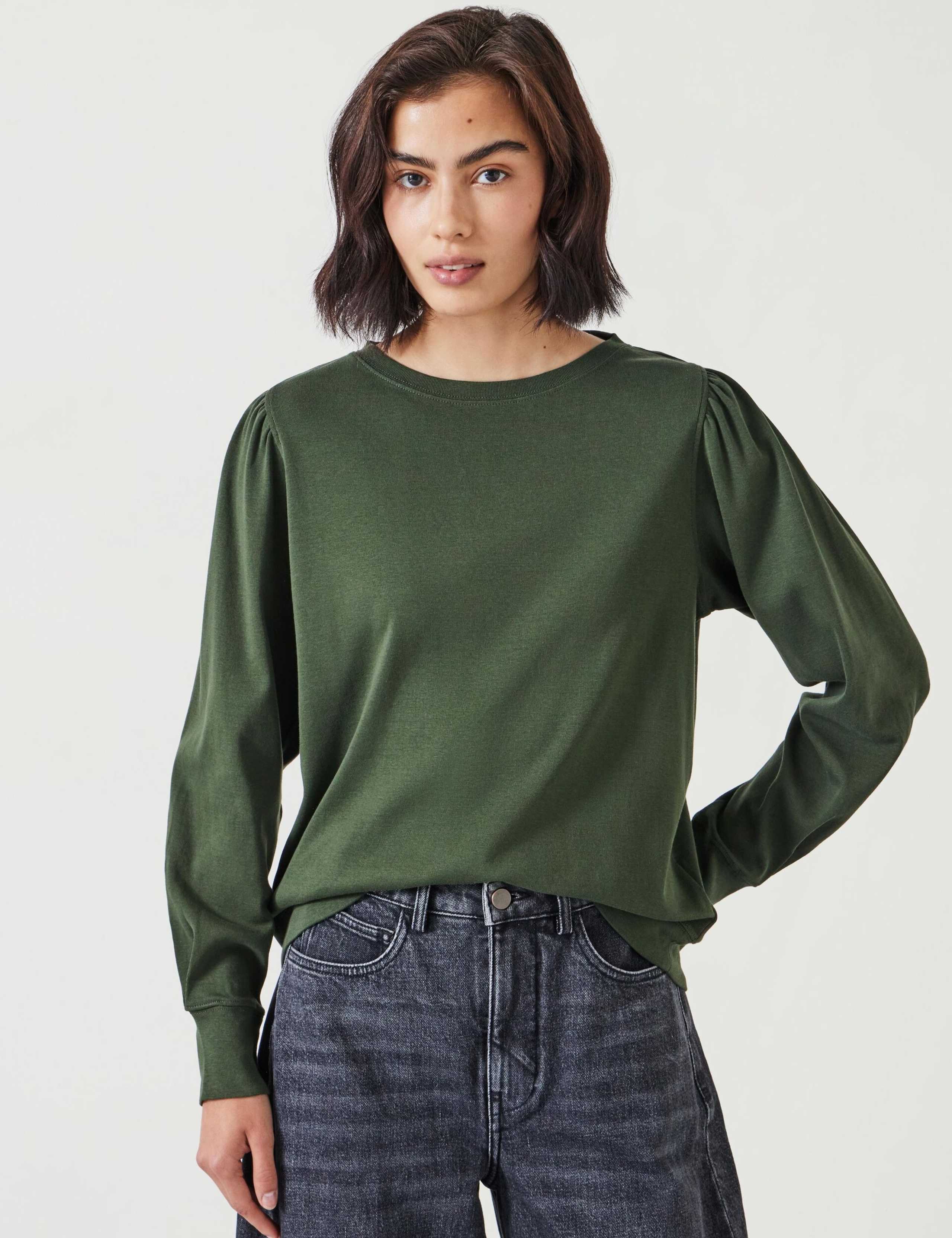 Pure Cotton Puff Sleeve Top