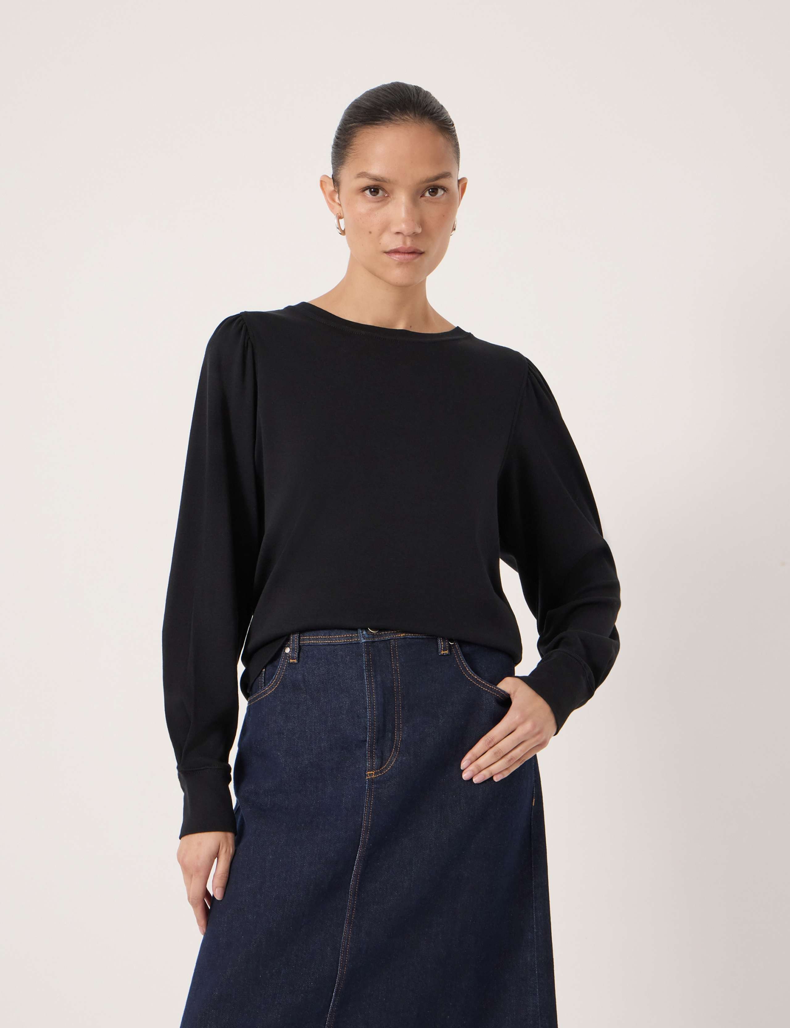 Pure Cotton Puff Sleeve Top