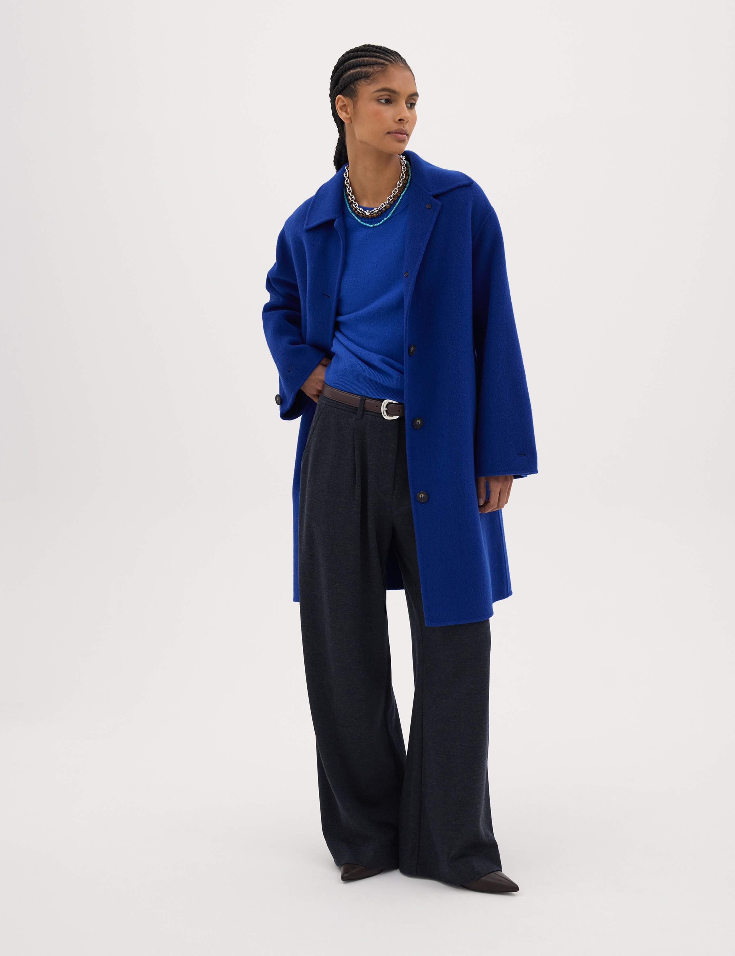 Pure Wool Double Faced Car Coat