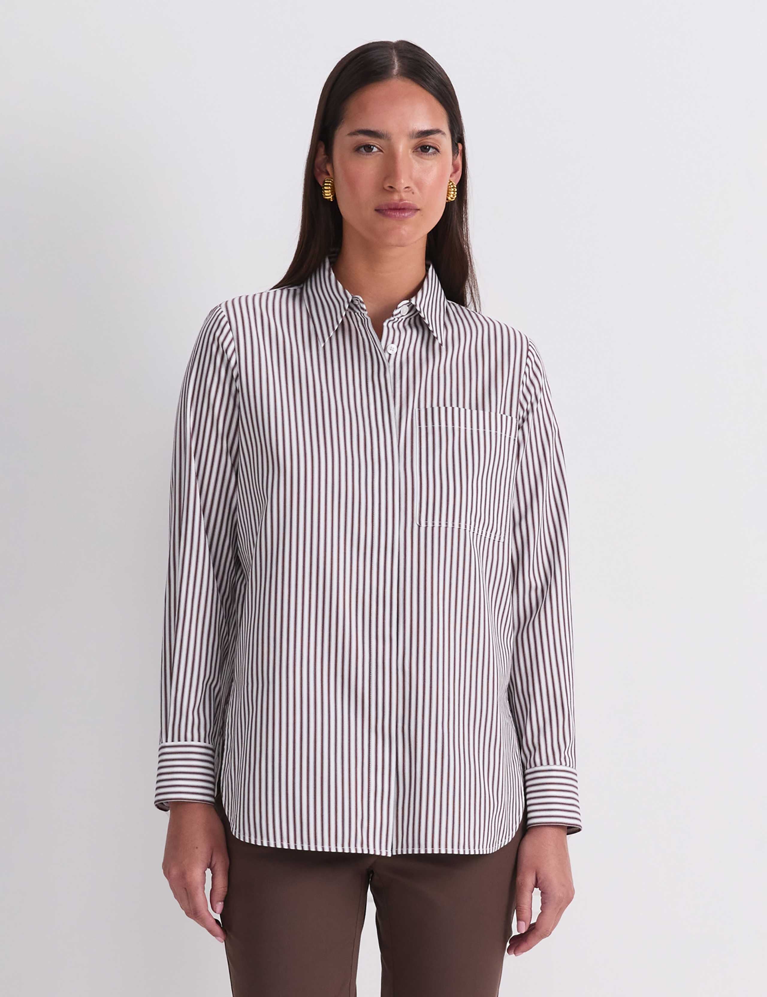Pure Cotton Striped Shirt
