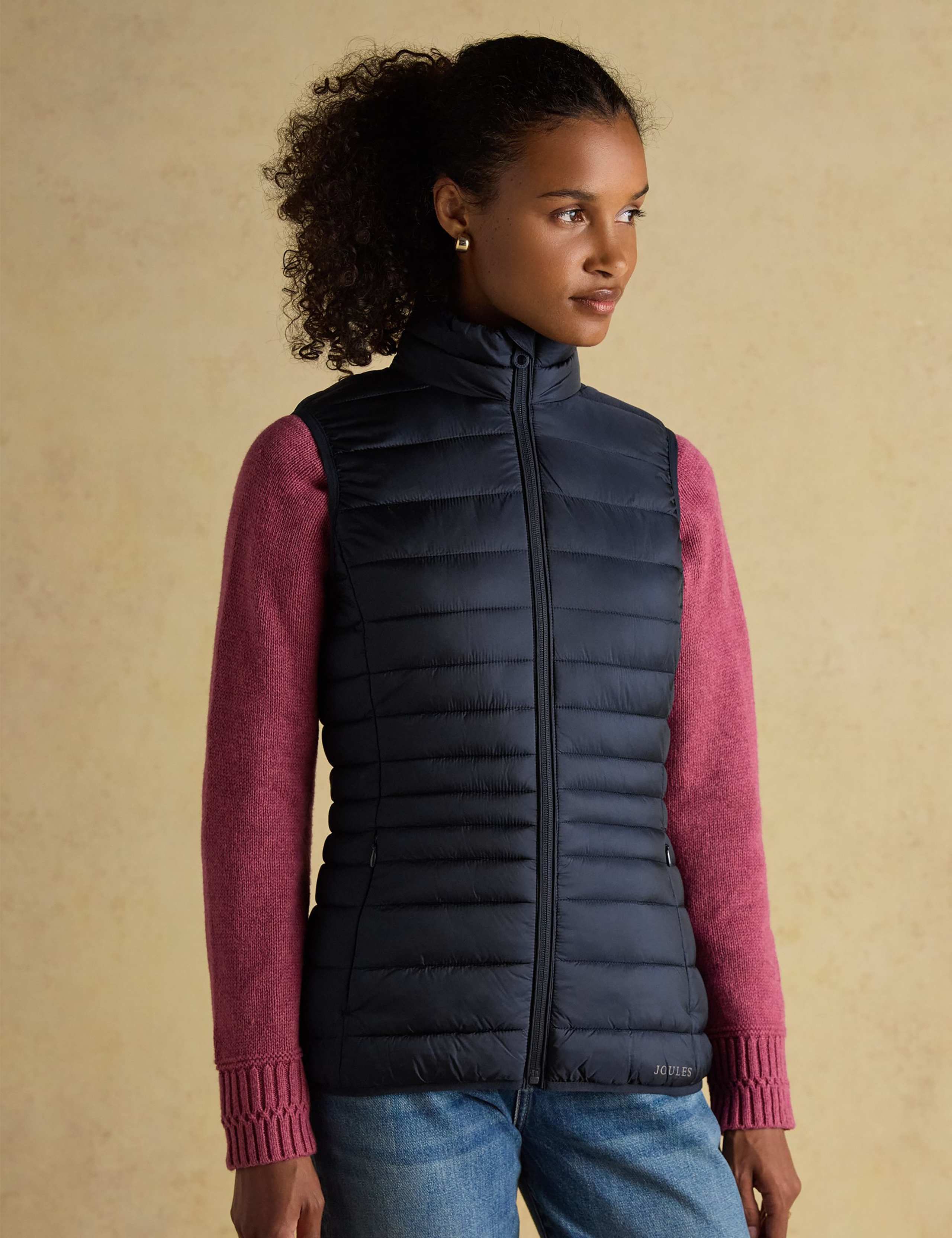 Padded Funnel Neck Gilet