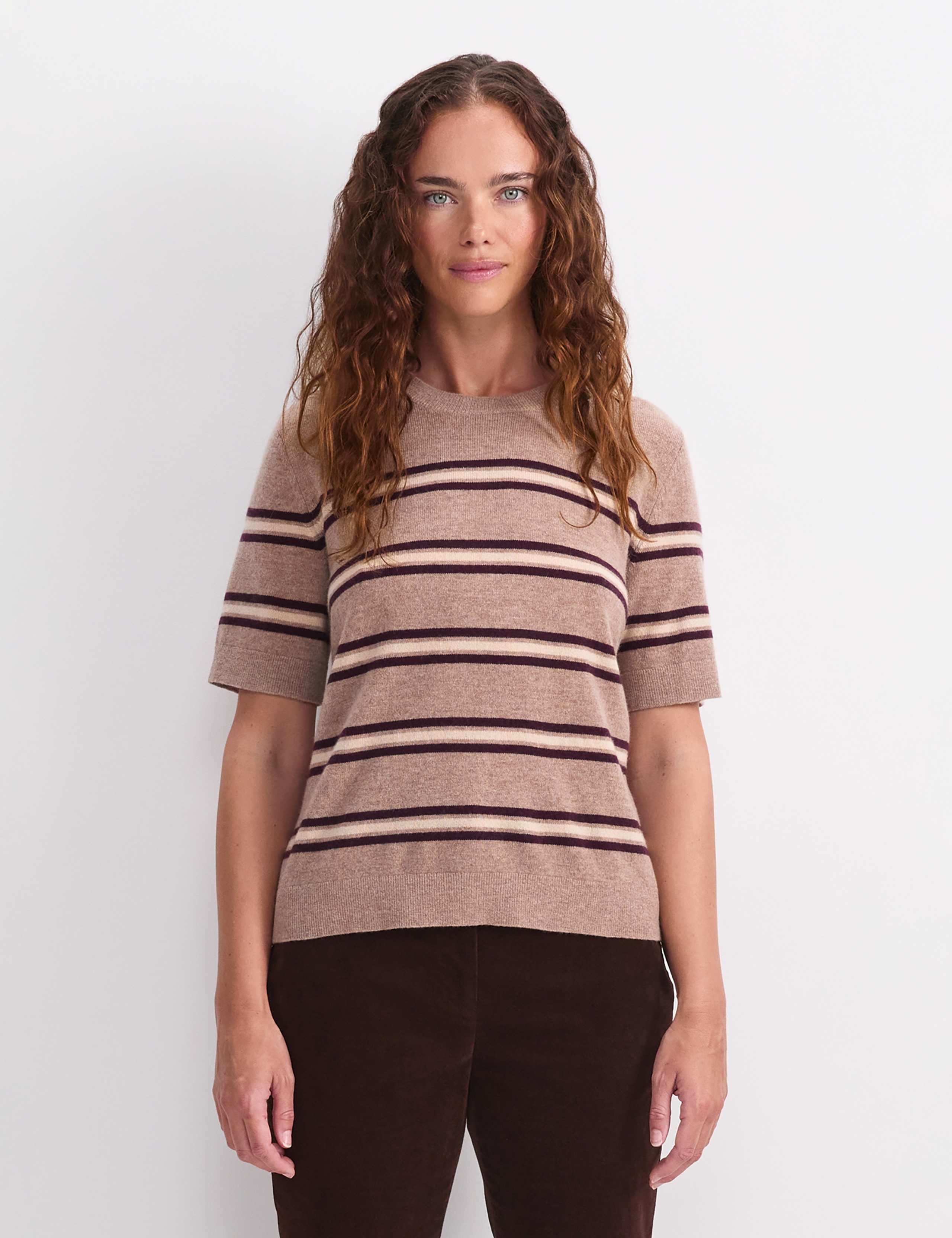Wool Rich Embellished Knitted Top