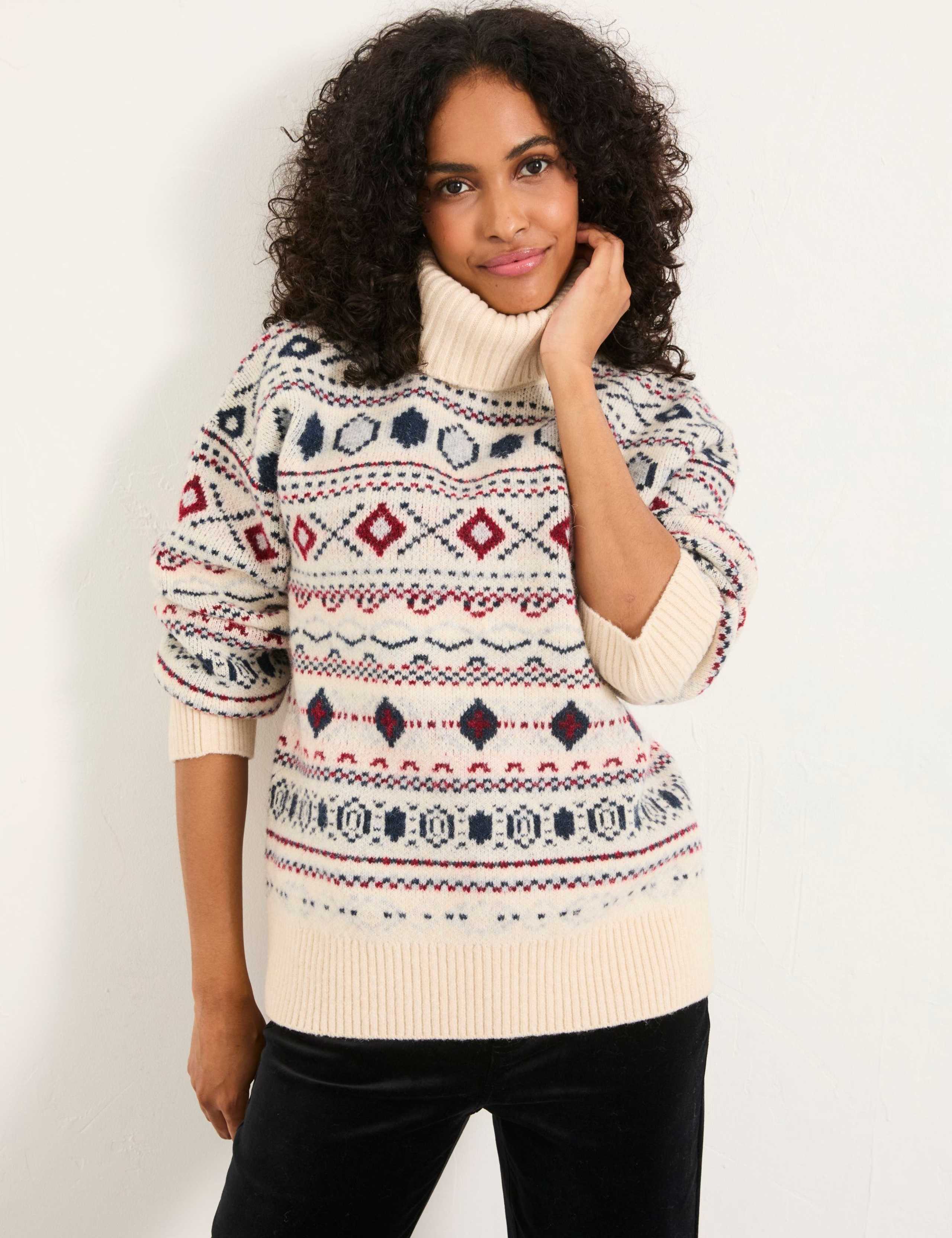 Fair Isle Roll Neck Jumper