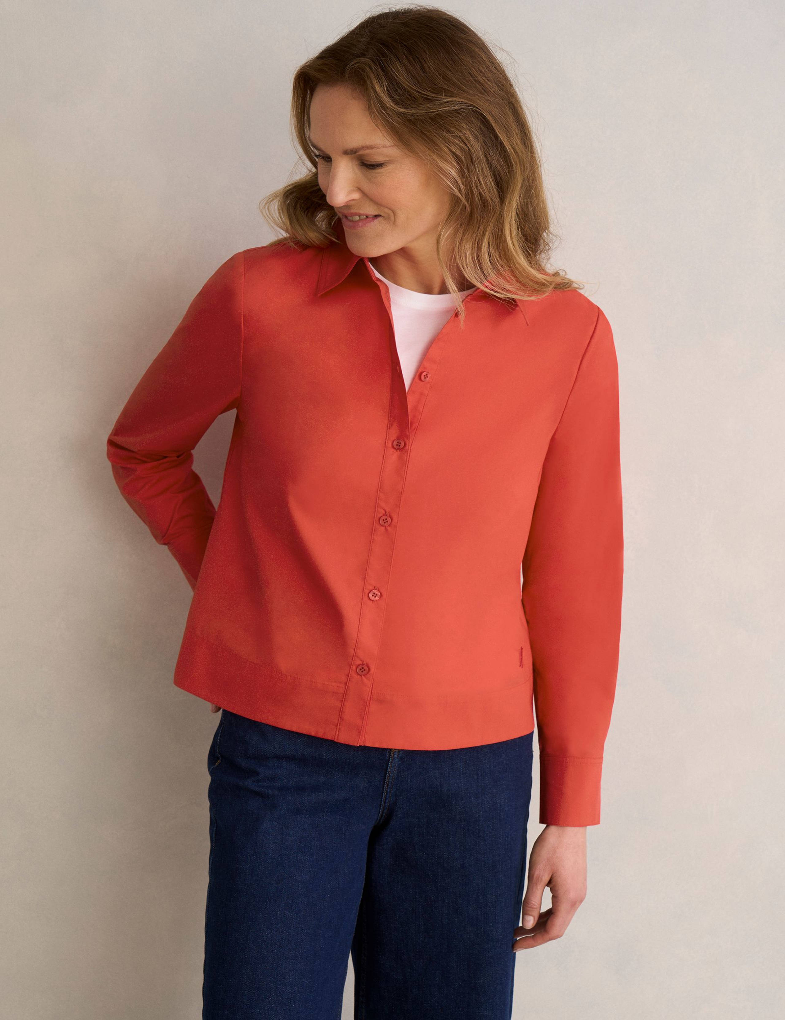 Pure Cotton Collared Shirt