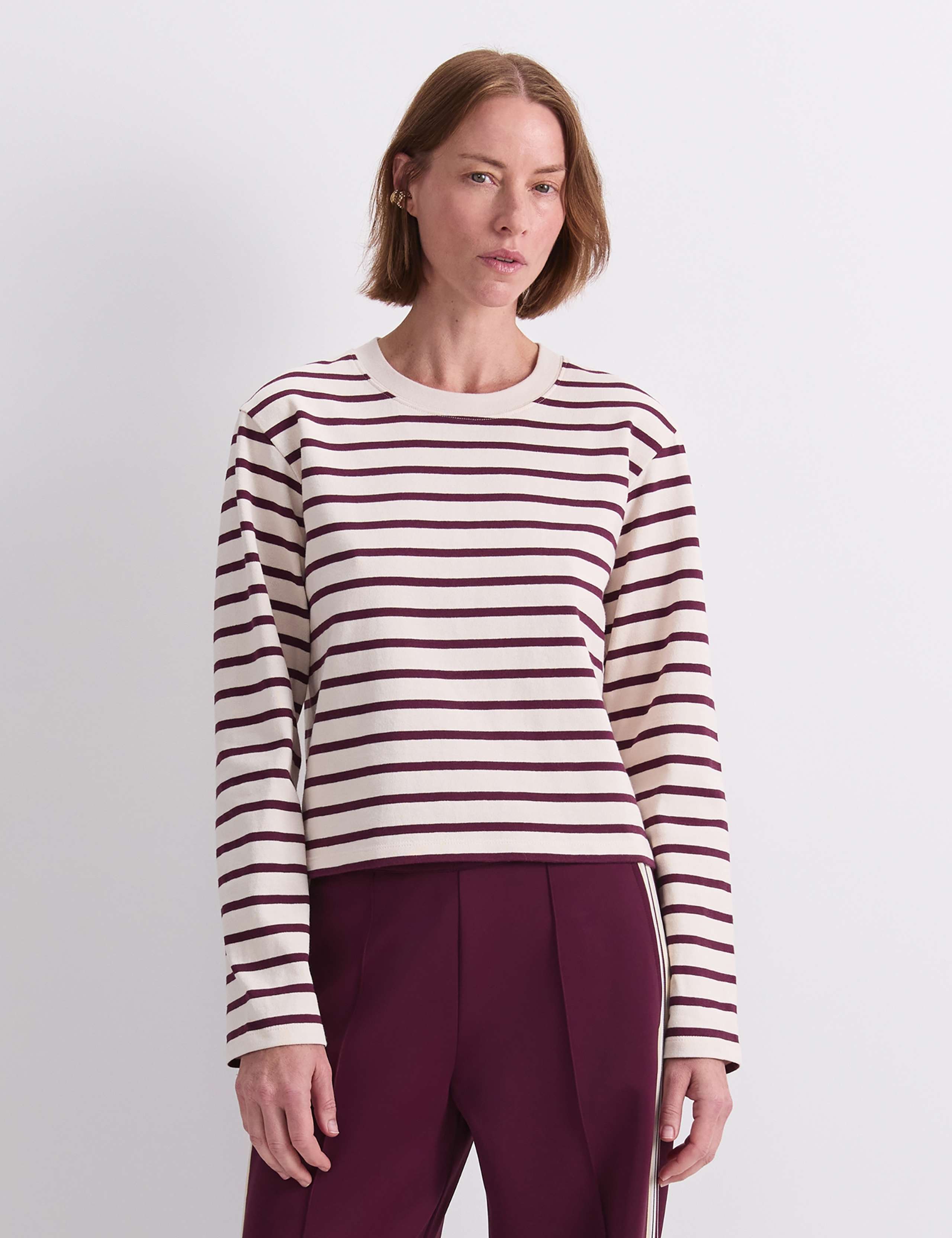 Pure Cotton Striped Top