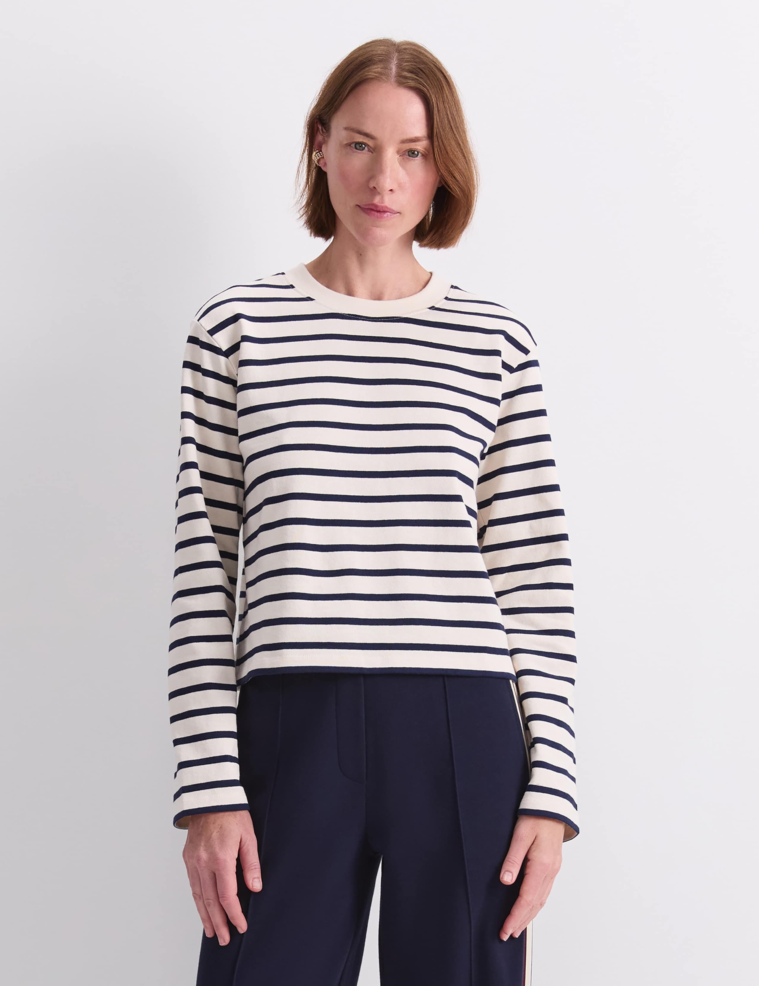 Pure Cotton Striped Top