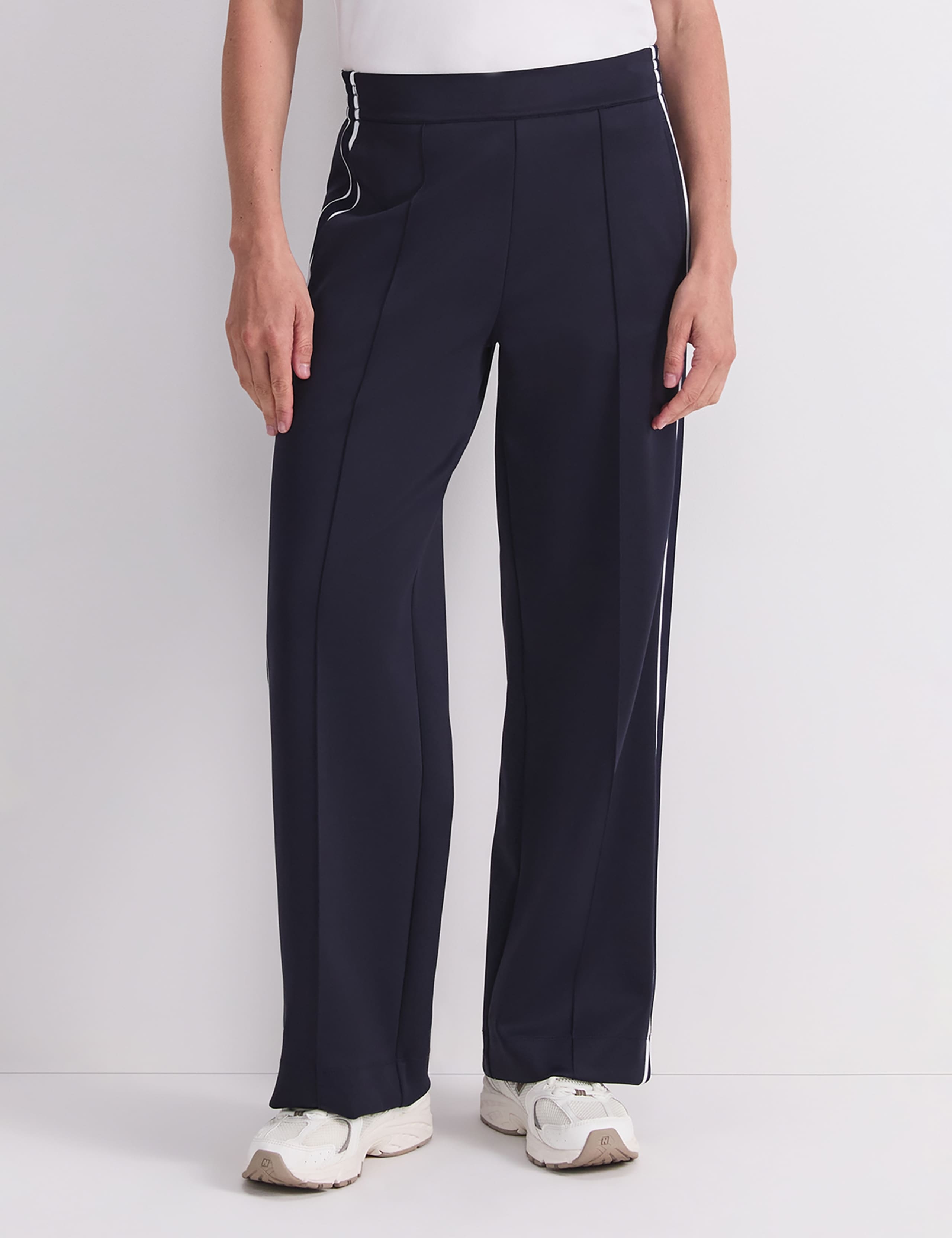 Side Stripe Wide Leg Trousers