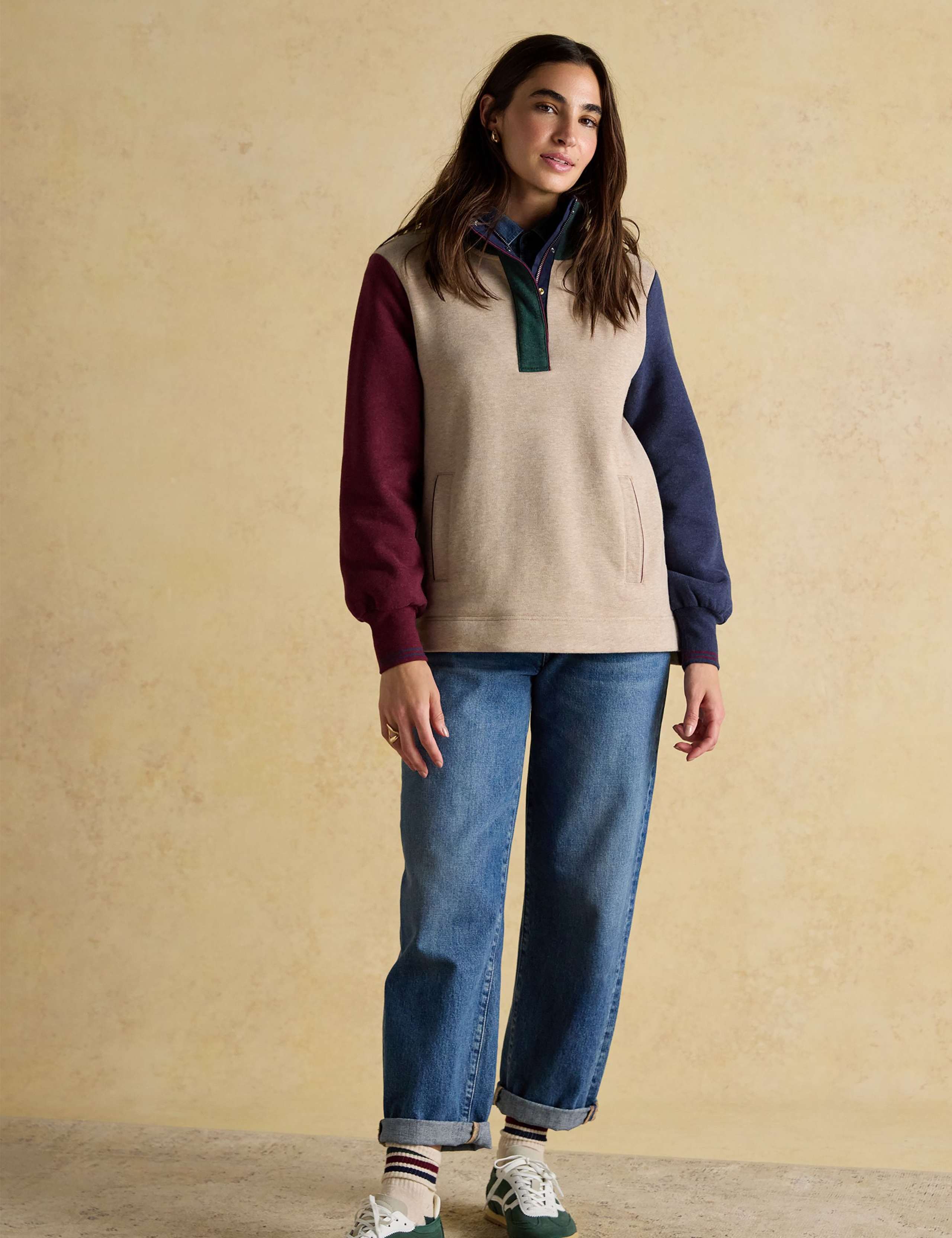 Pure Cotton Zip Sweatshirt