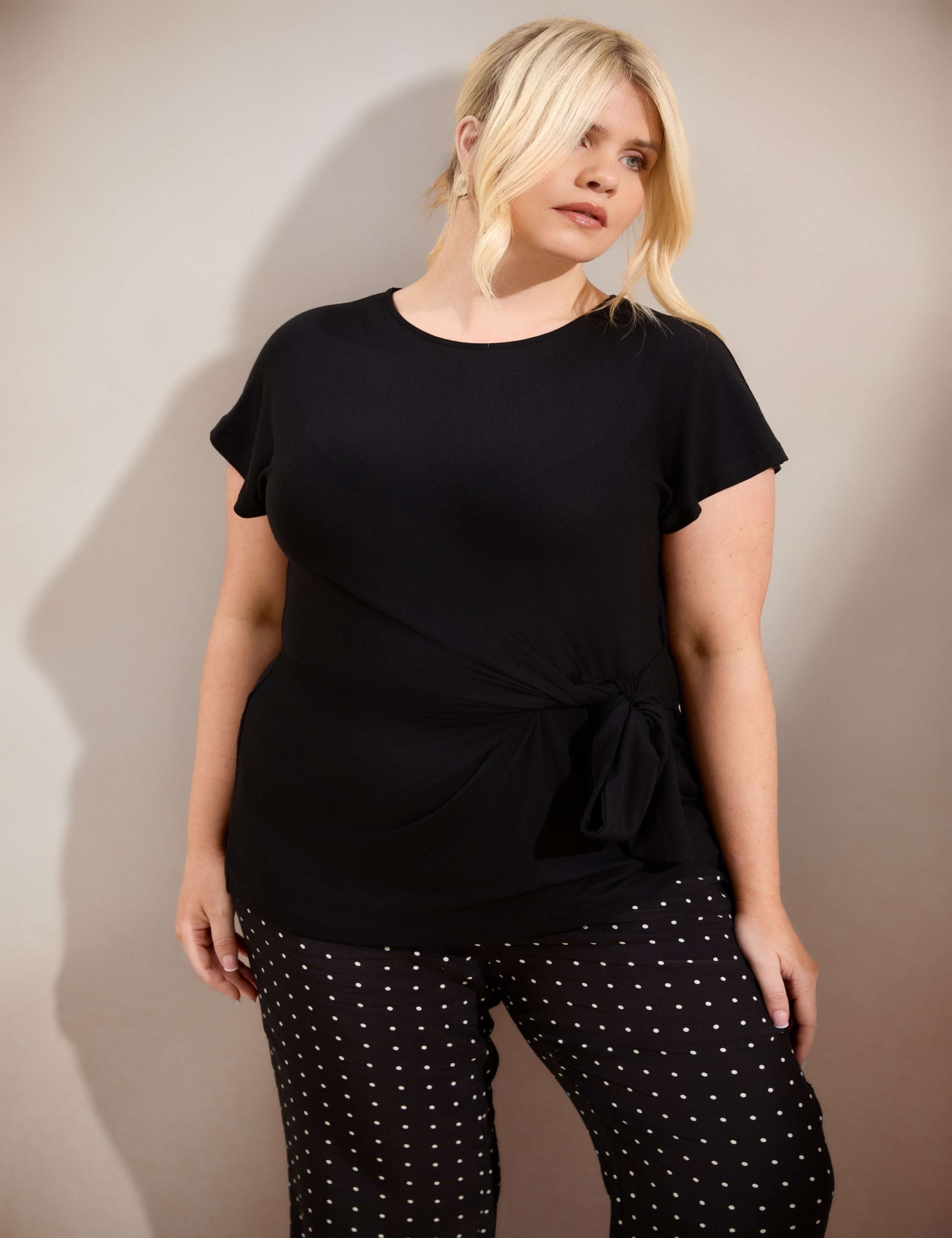 Jersey Tie Side Top