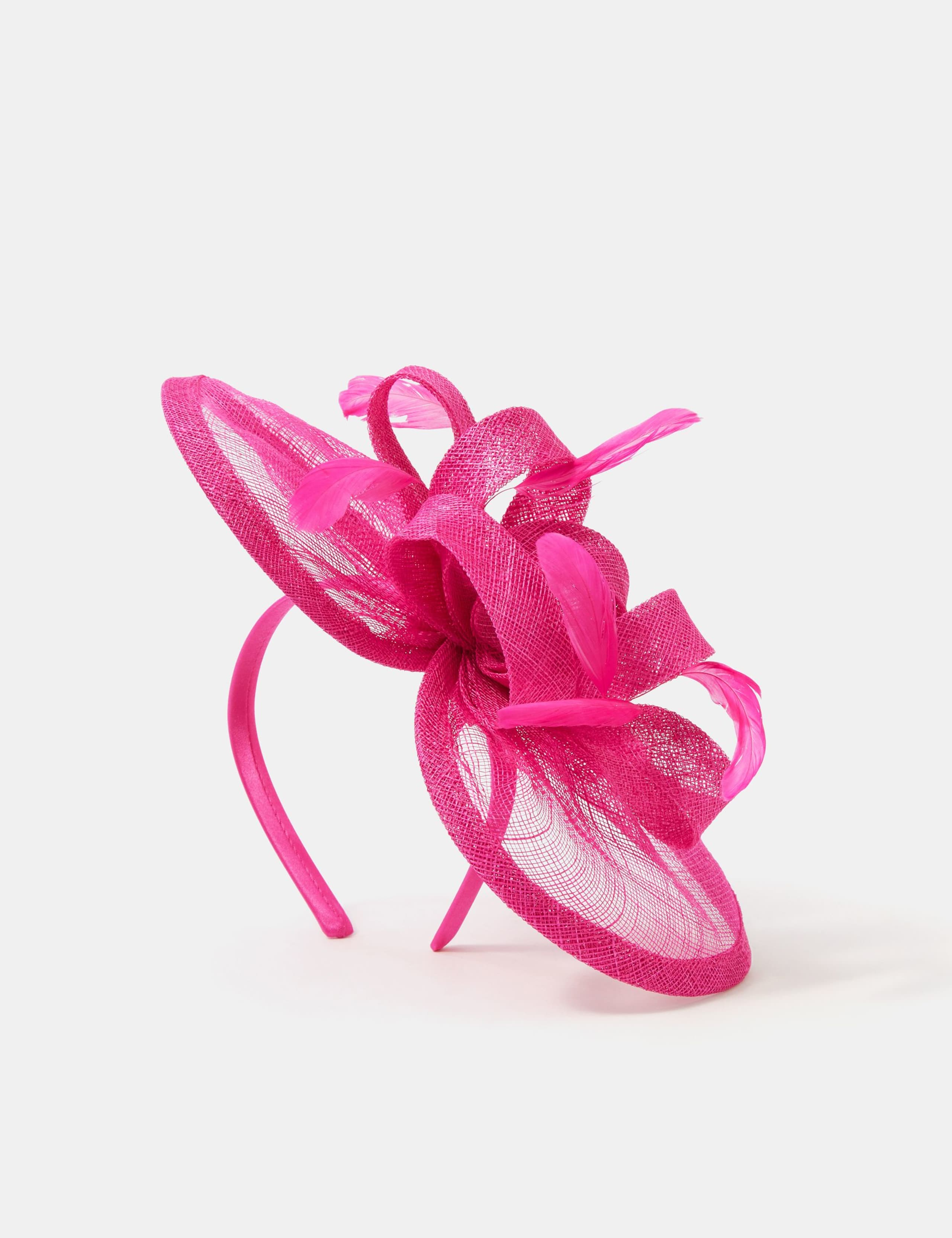 Bow Feather Disc Fascinator