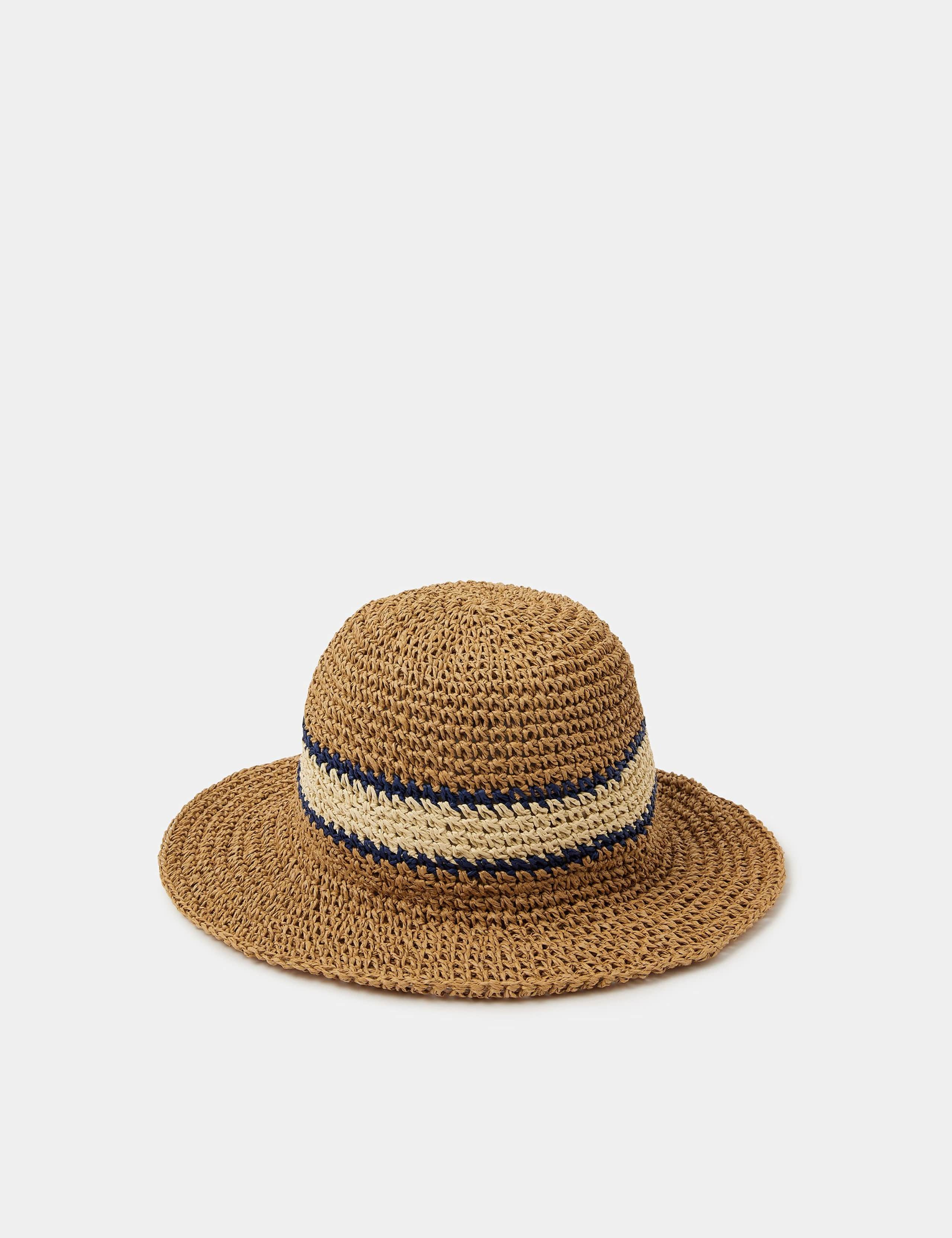 Woven Varsity Stripe Bucket Hat