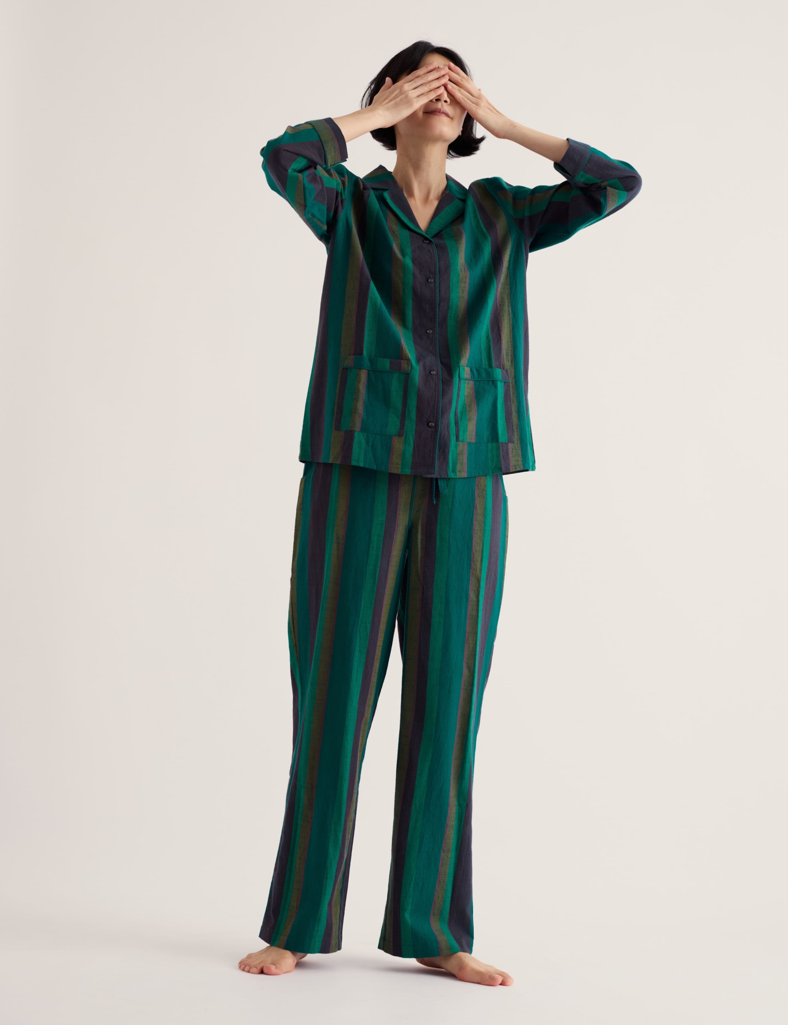 Pure Cotton Striped Pyjama Set