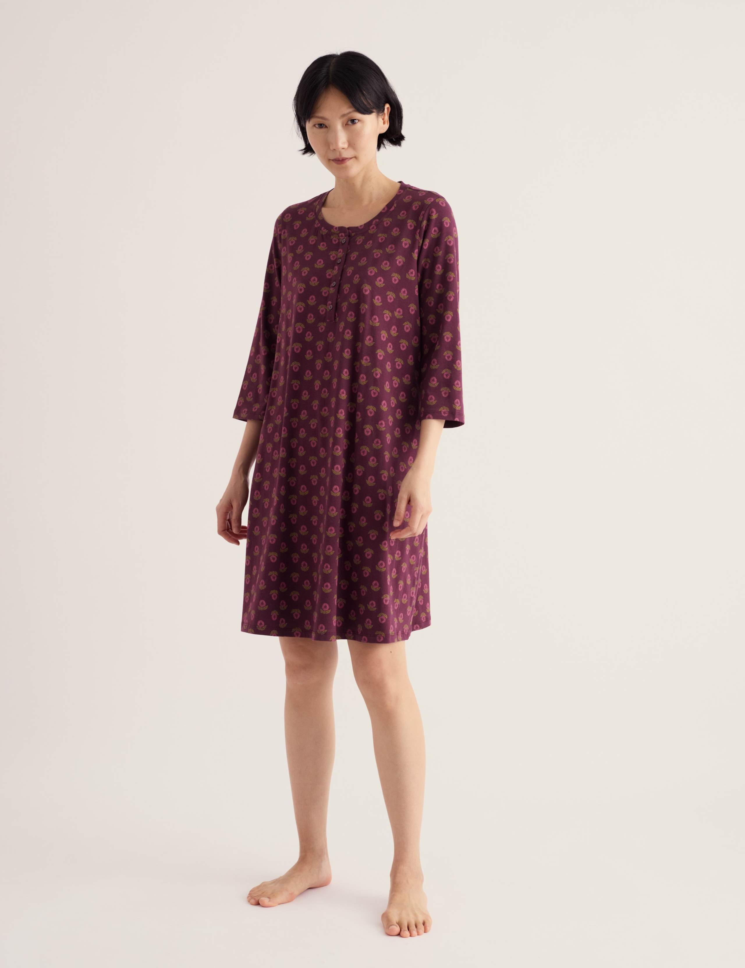 Cotton Rich Printed Nightdress