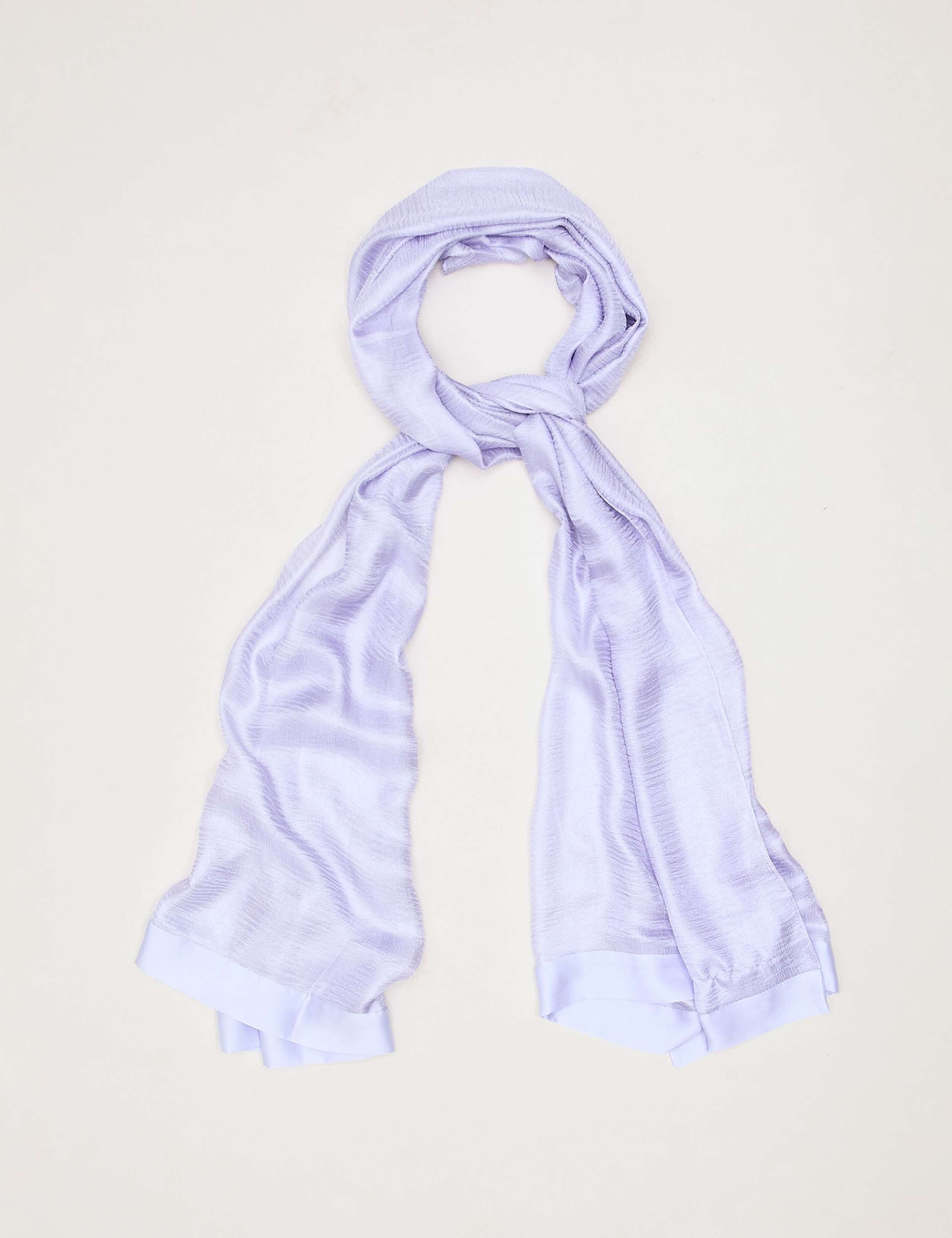 Satin Trim Scarf