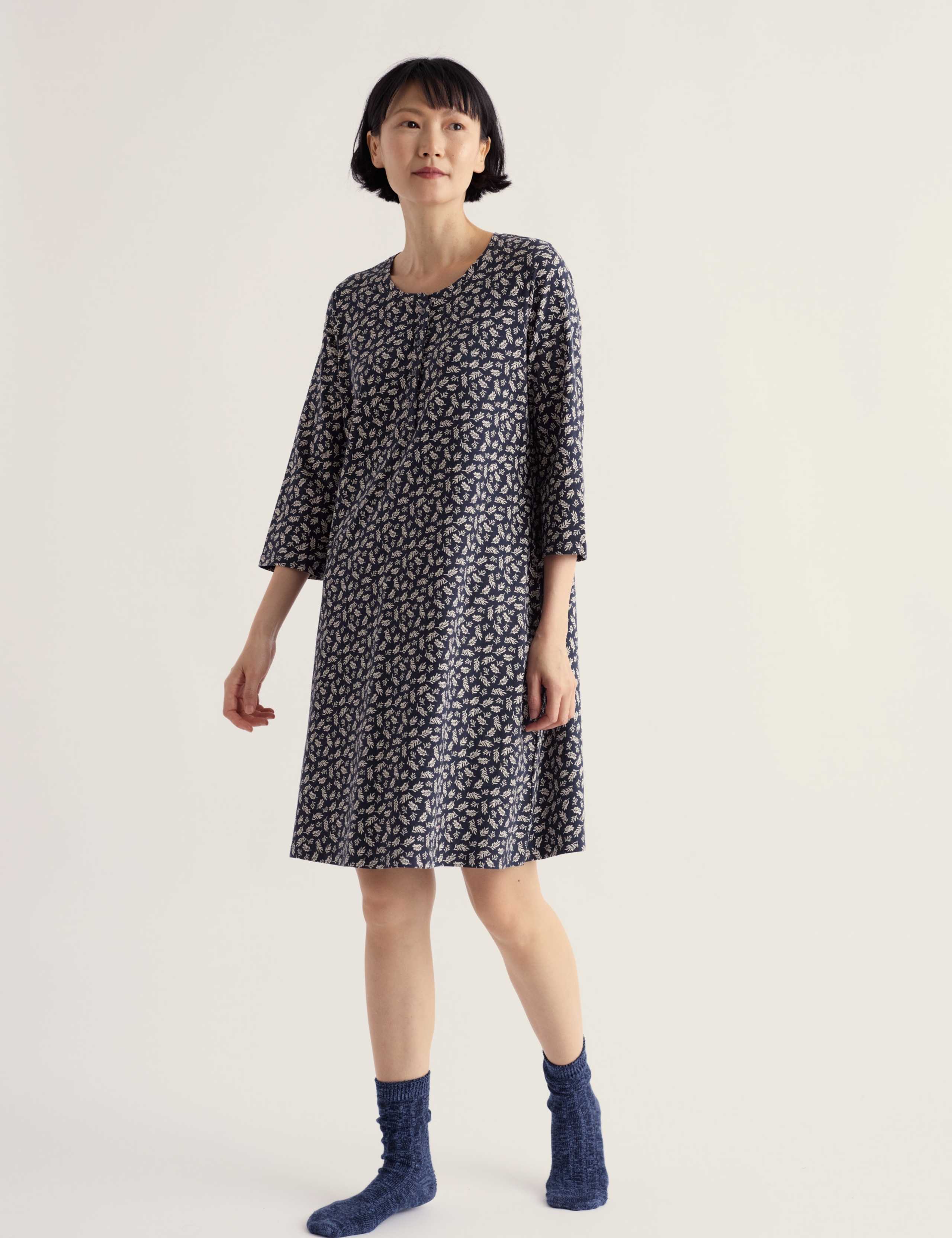 Cotton Rich Printed Nightdress