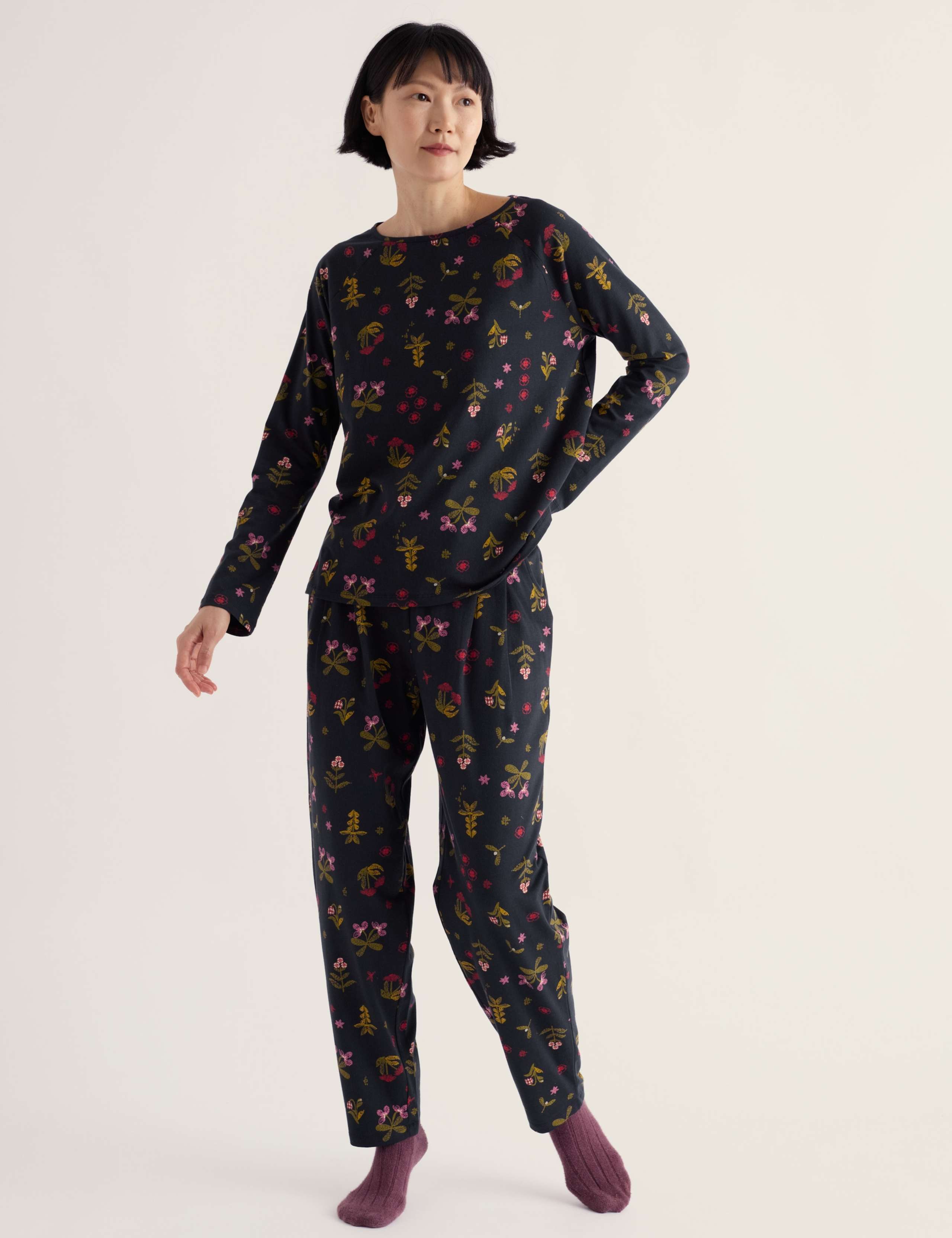 Cotton Rich Printed Pyjama Set