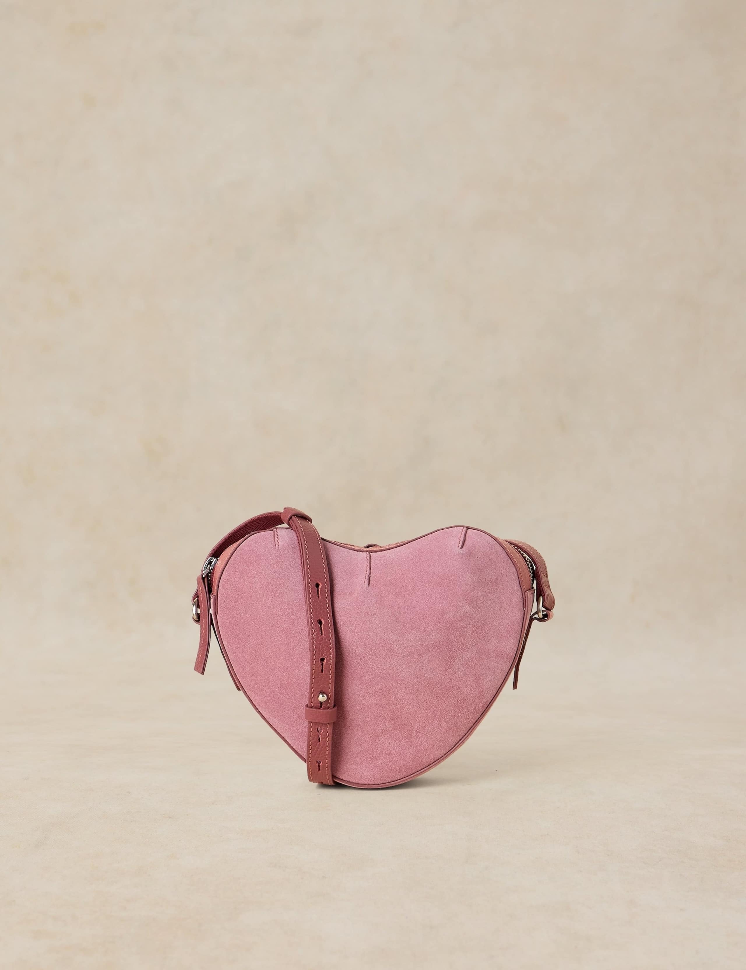 Heart Leather Cross Body Bag