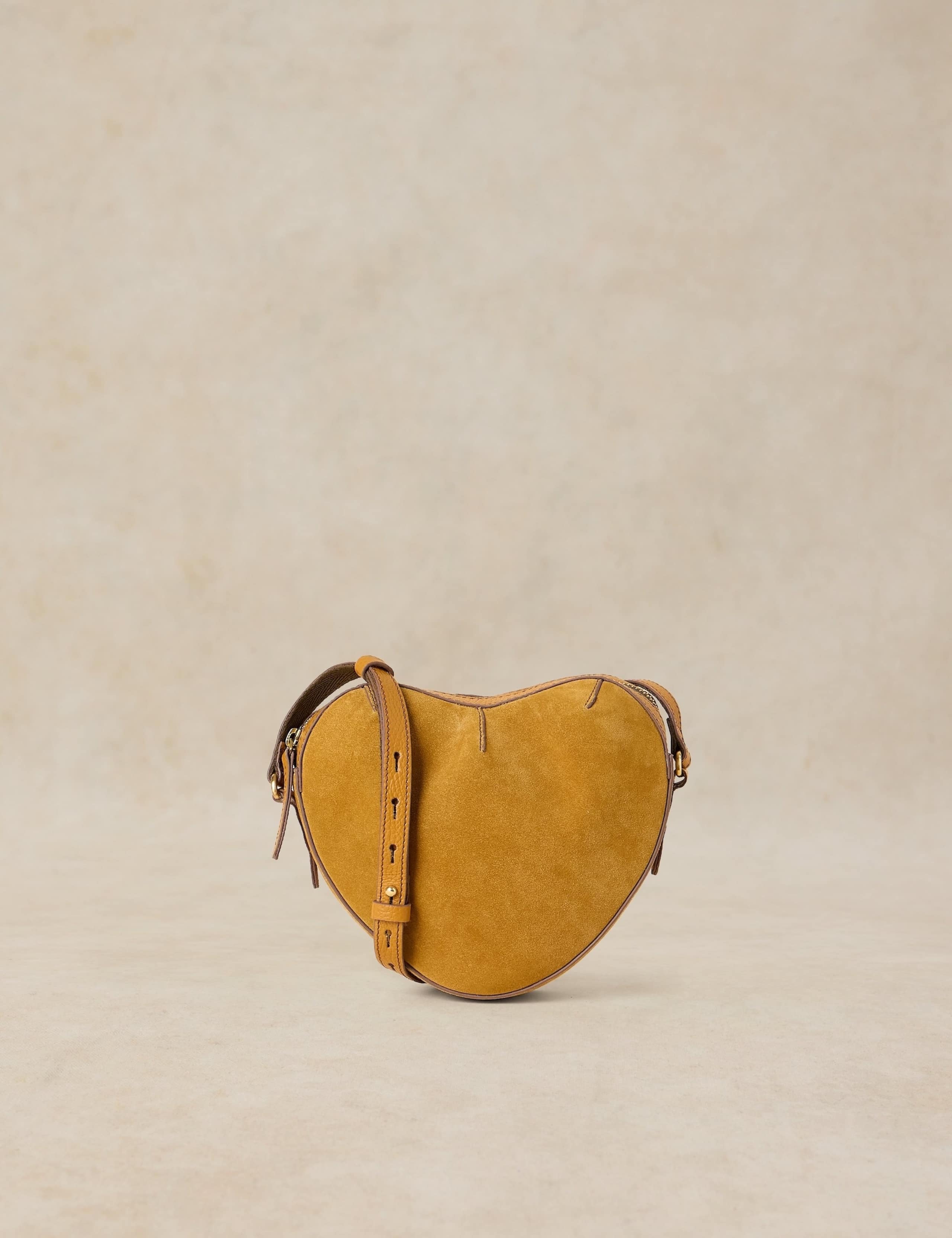 Heart Leather Cross Body Bag