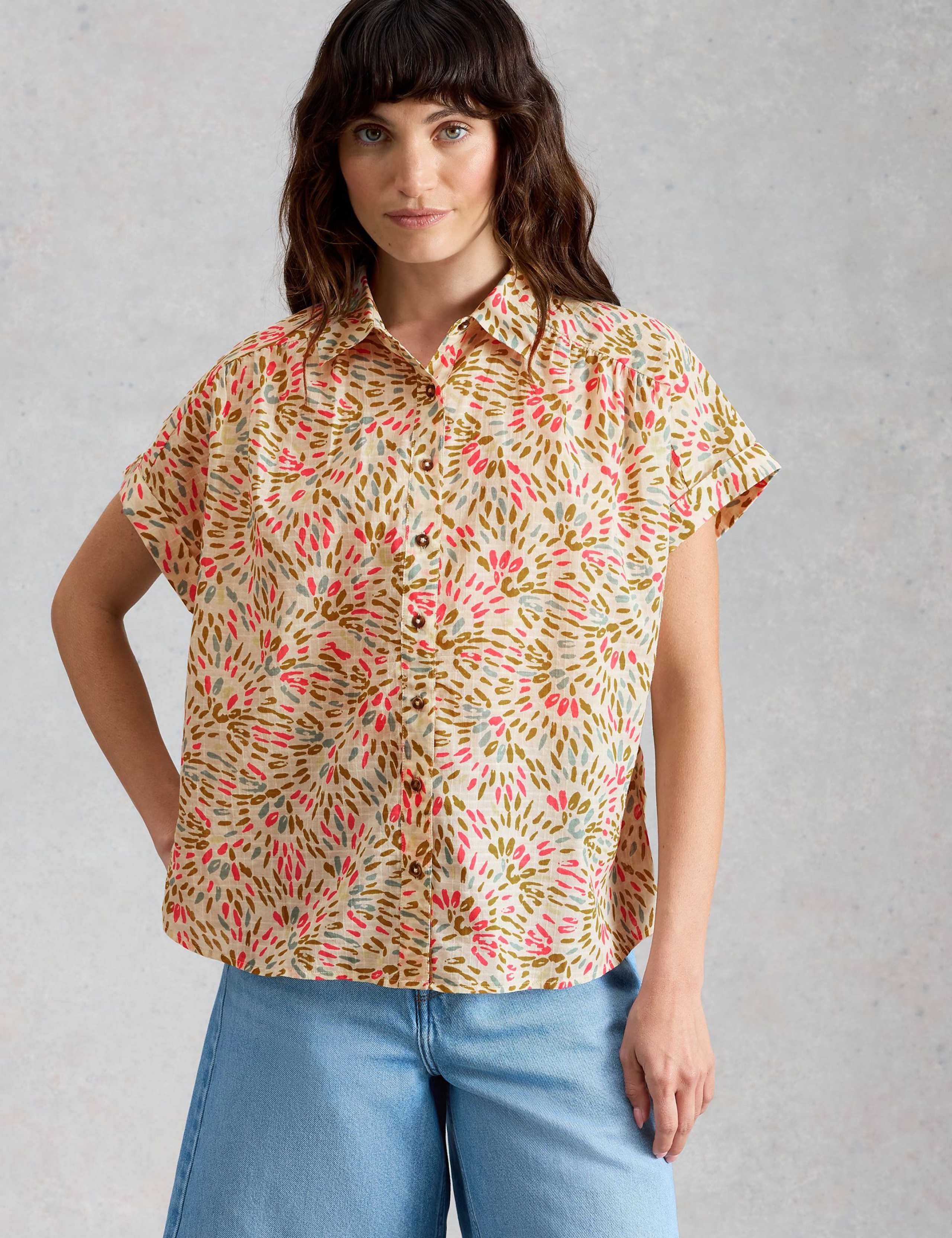 Pure Cotton Embroidered Shirt