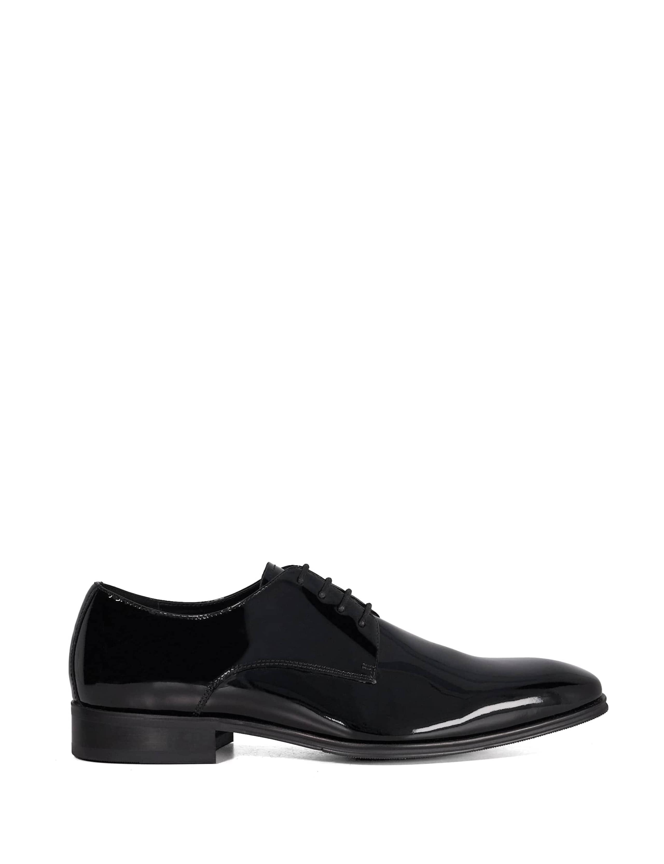 Wide Fit Patent Leather Oxford Shoes