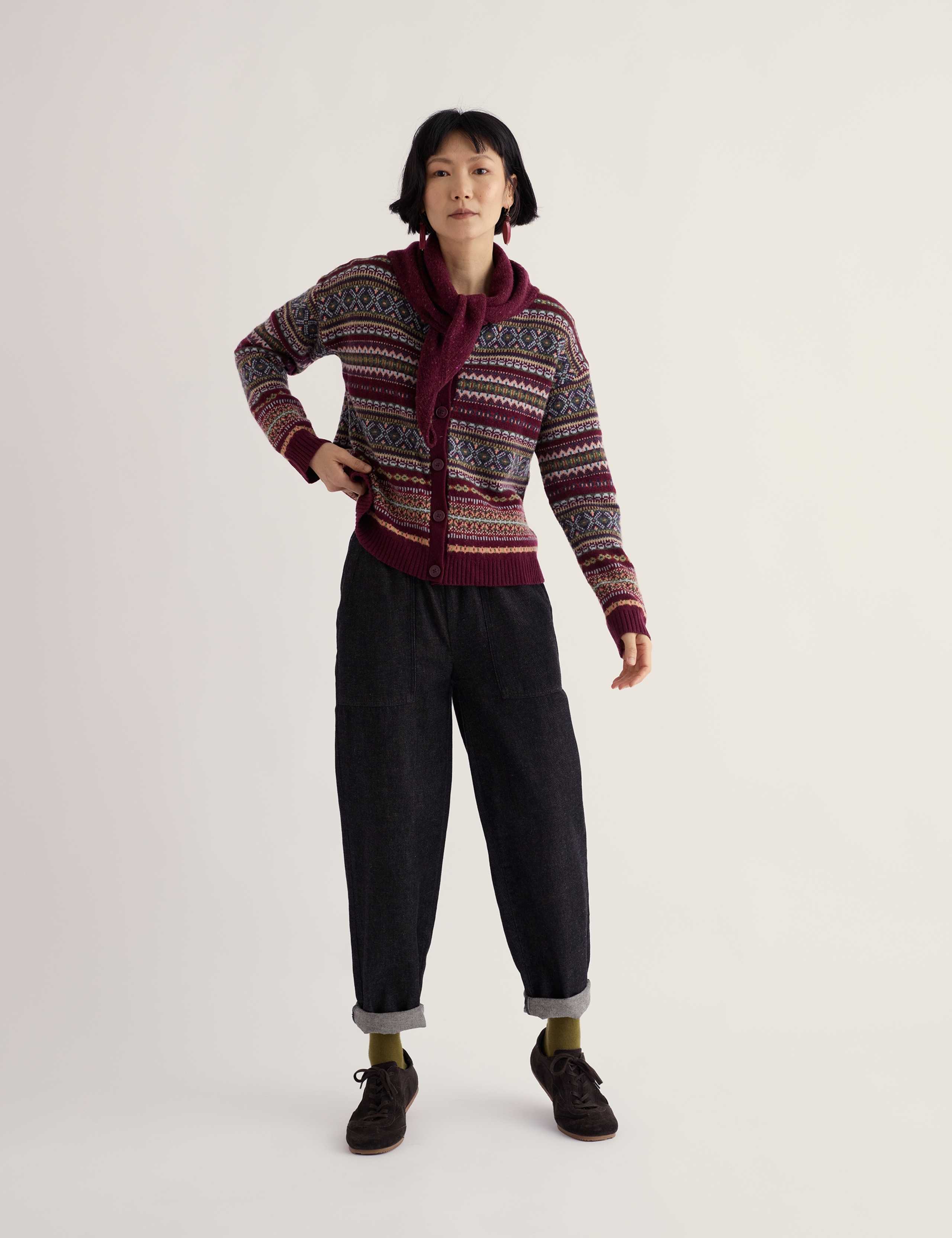 Lambswool Rich Fair Isle Cardigan
