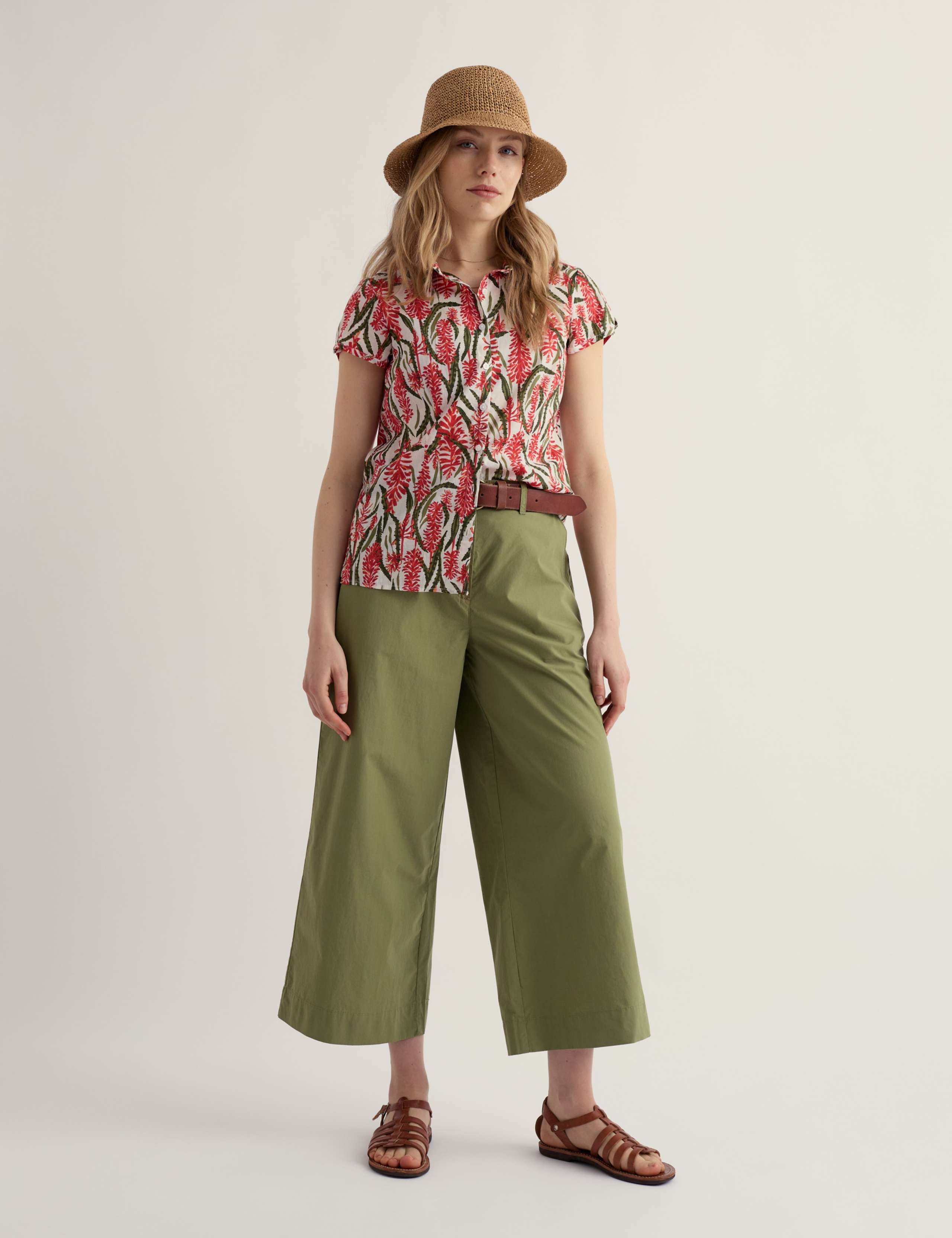 Pure Cotton Wide Leg Culottes