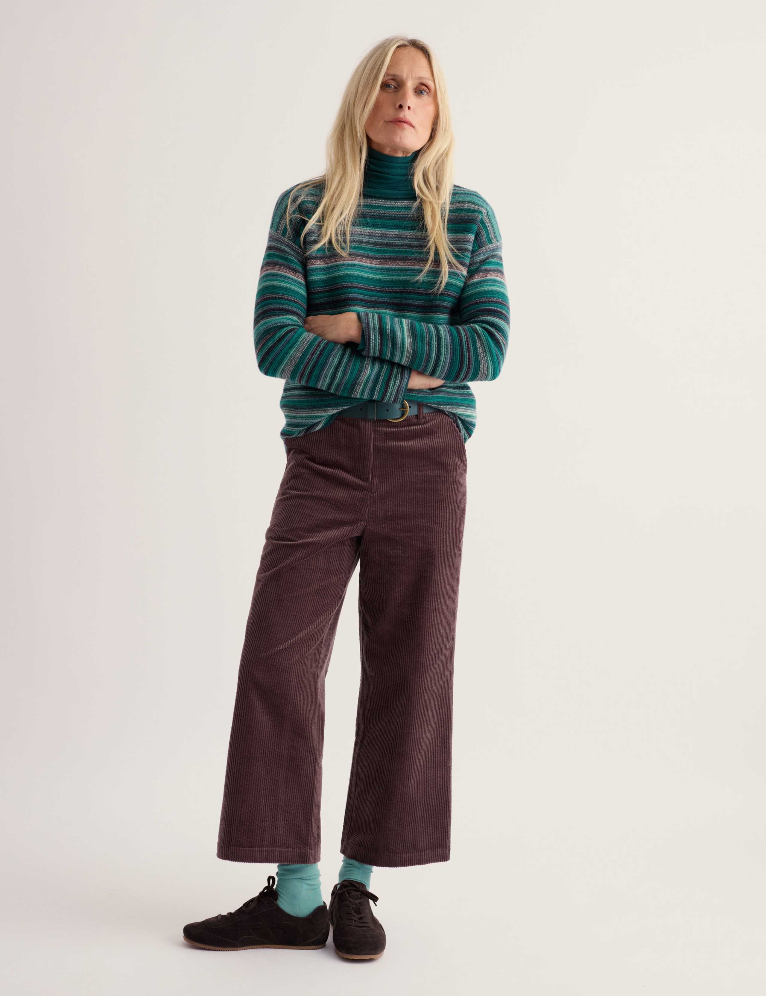 Merino Wool Rich Striped Jumper
