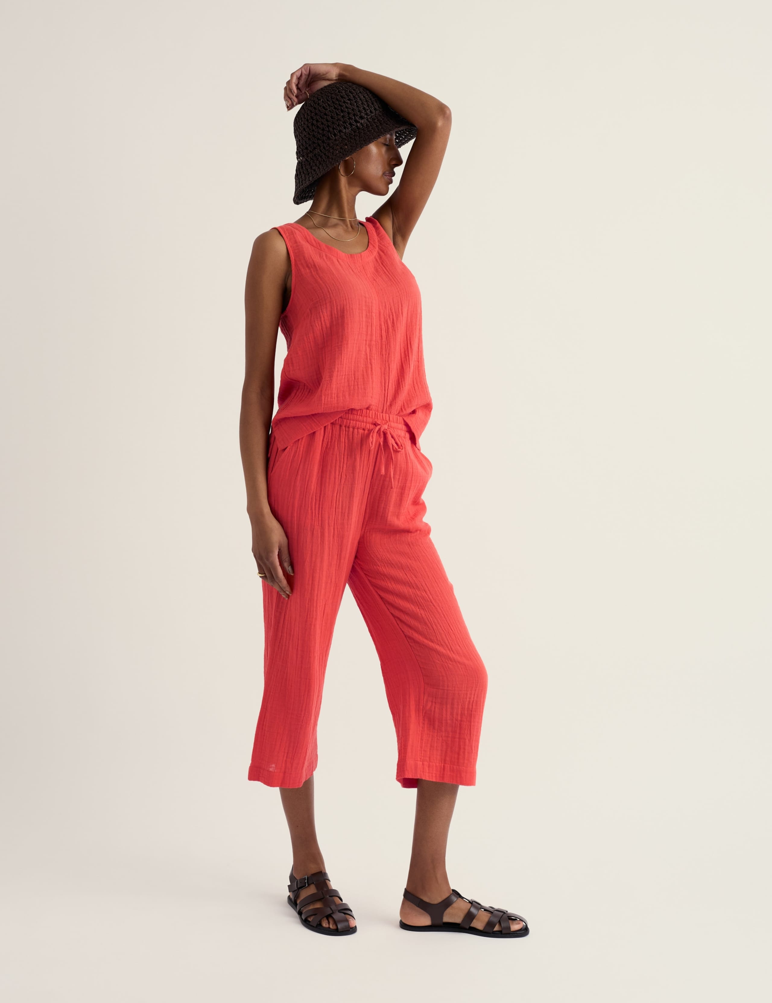 Pure Cotton Textured Vest