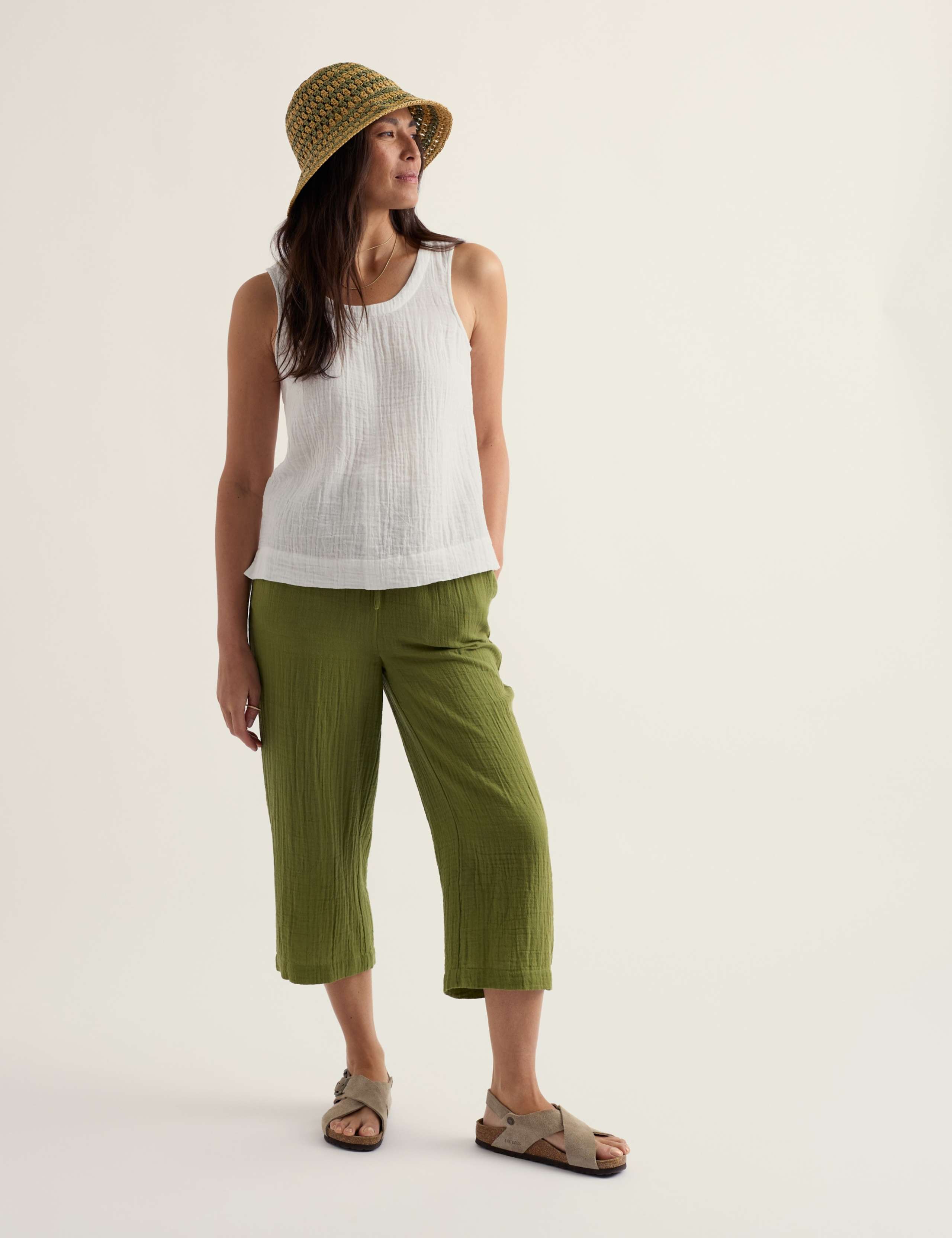 Pure Cotton Textured Vest