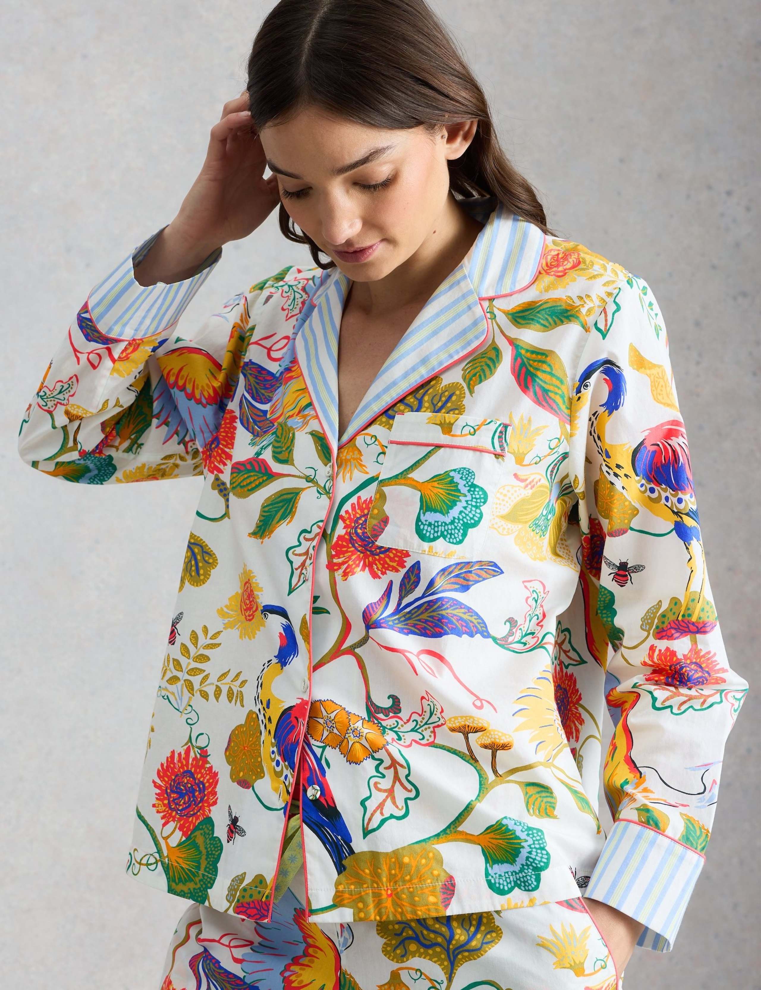 Pure Cotton Printed Pyjama Top