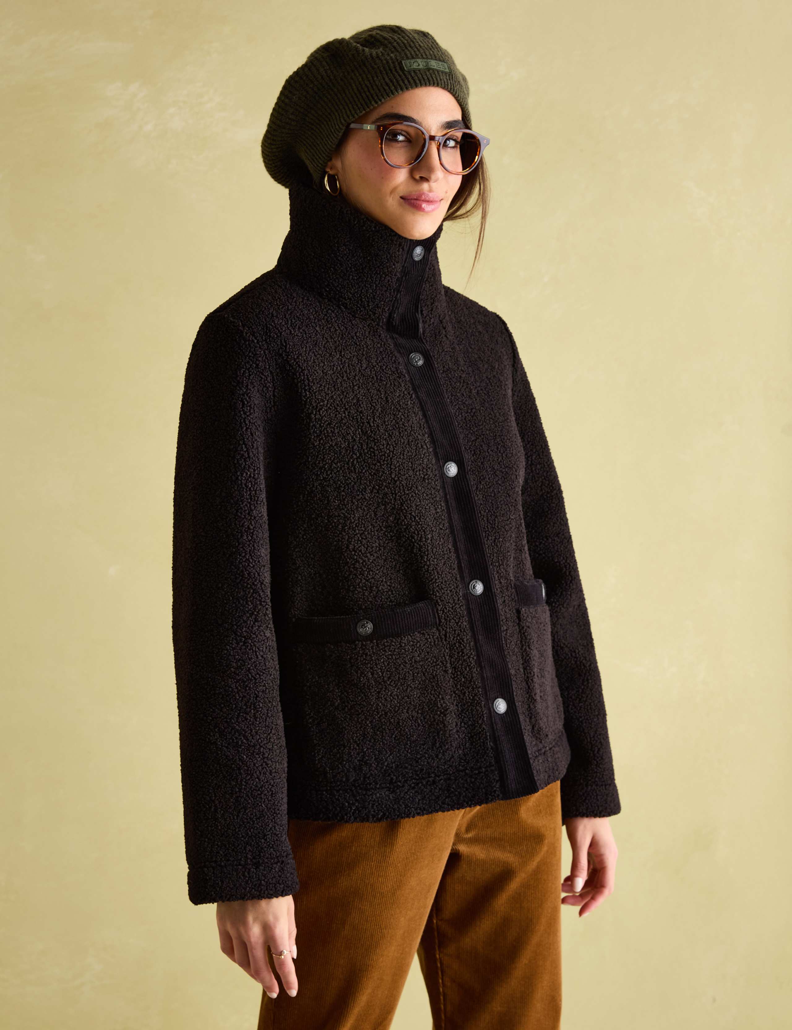 High Neck Fleece Jacket