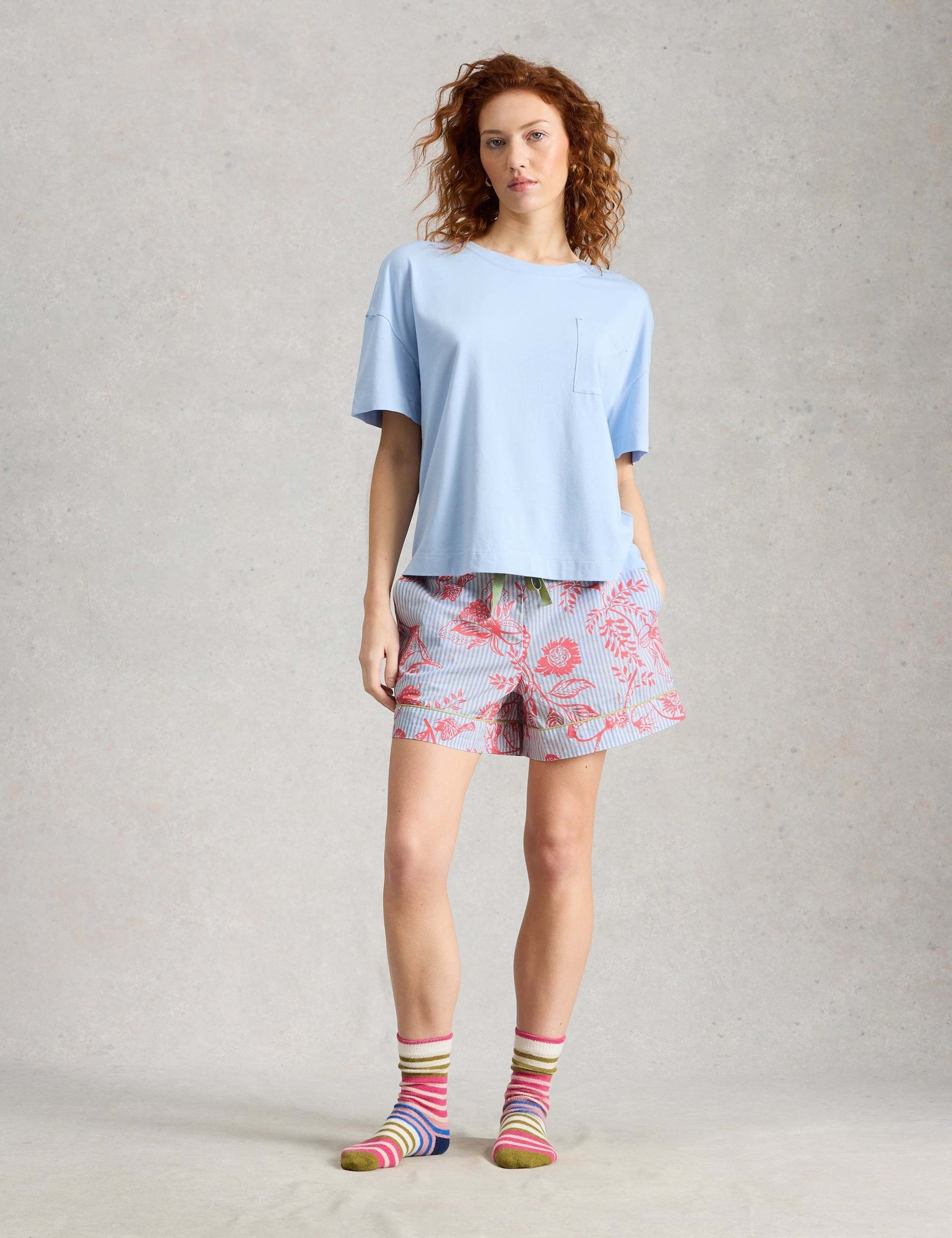 Pure Cotton Floral Pyjama Shorts