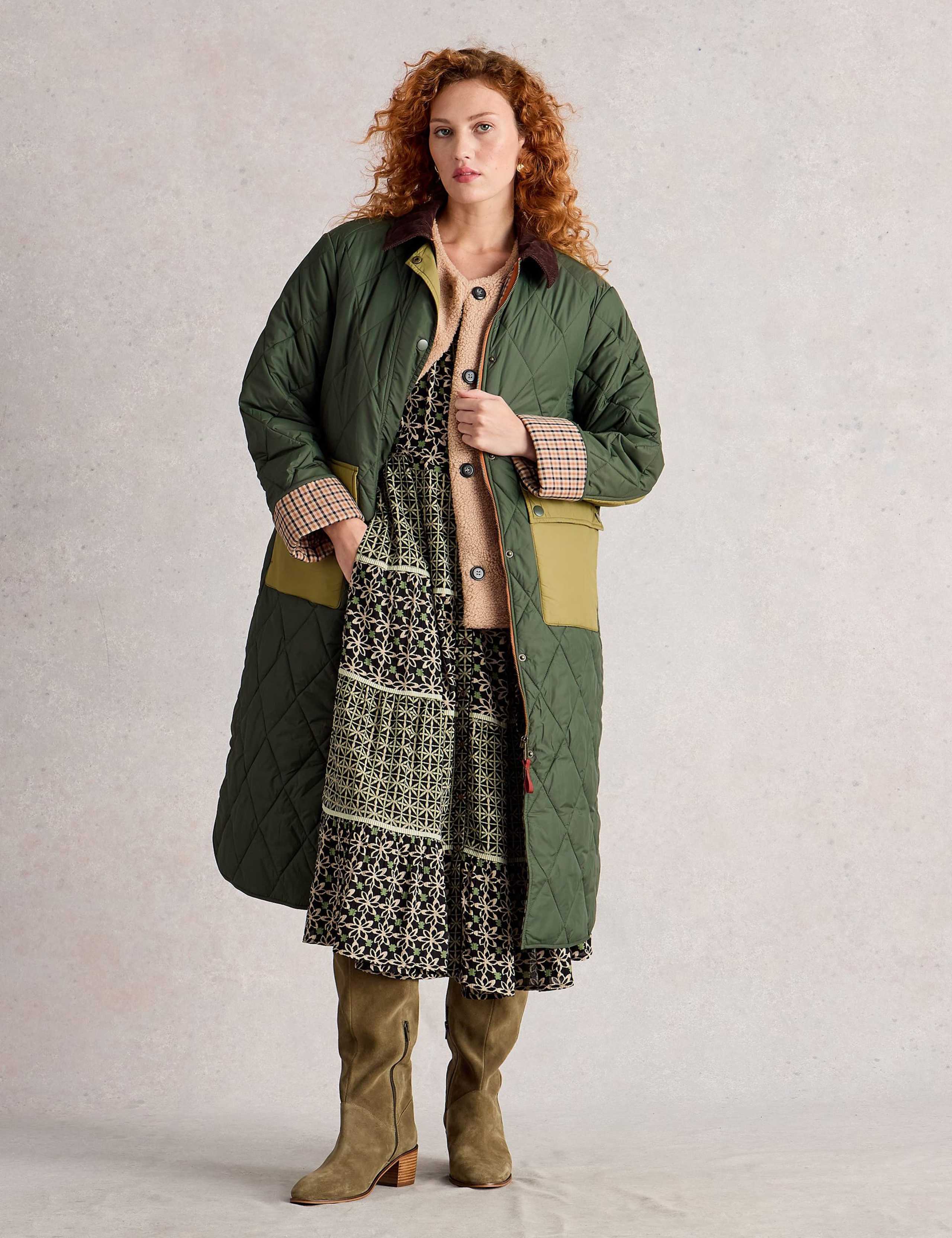Quilted Longline Coat