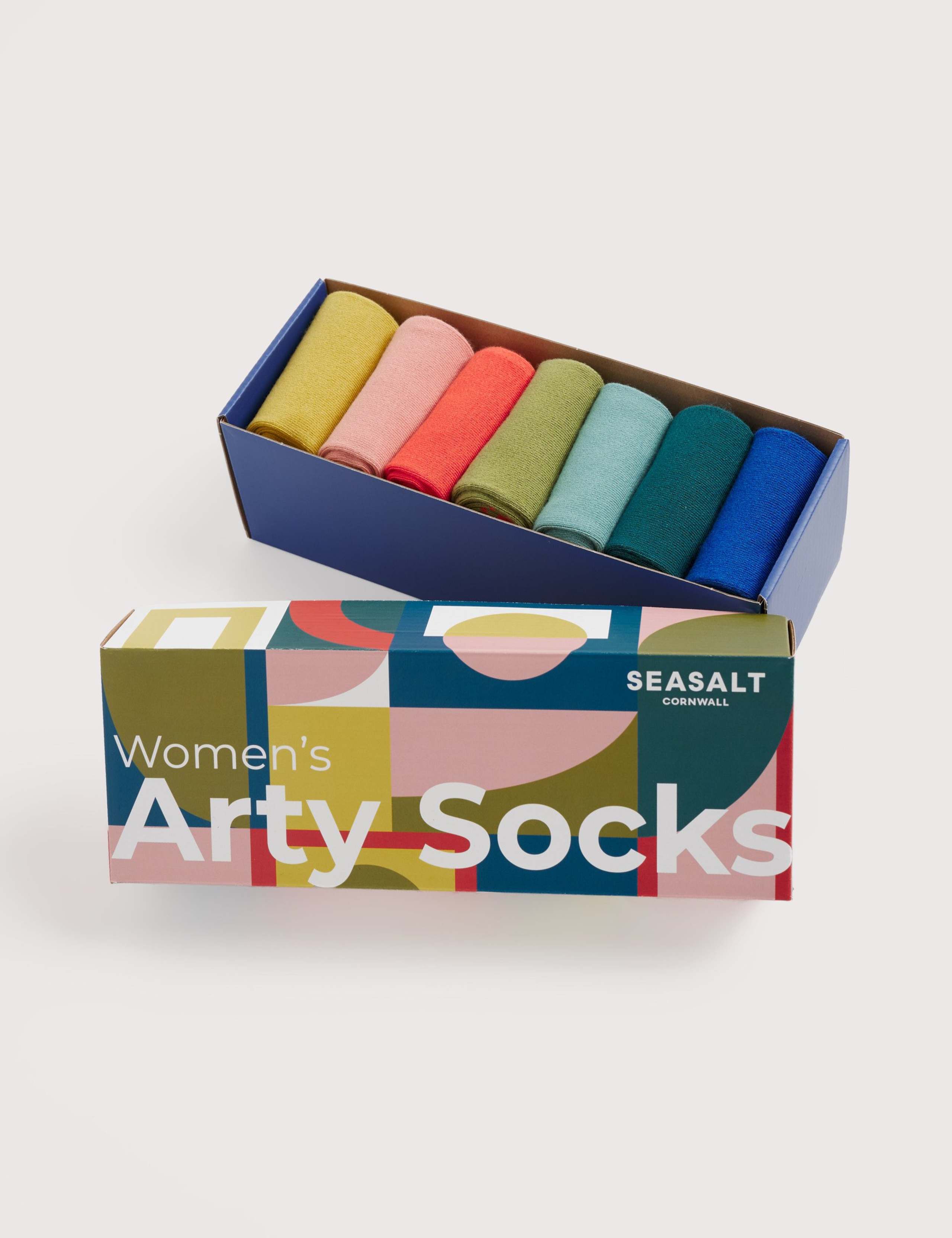 7pk Gift Box Arty Ankle High Socks
