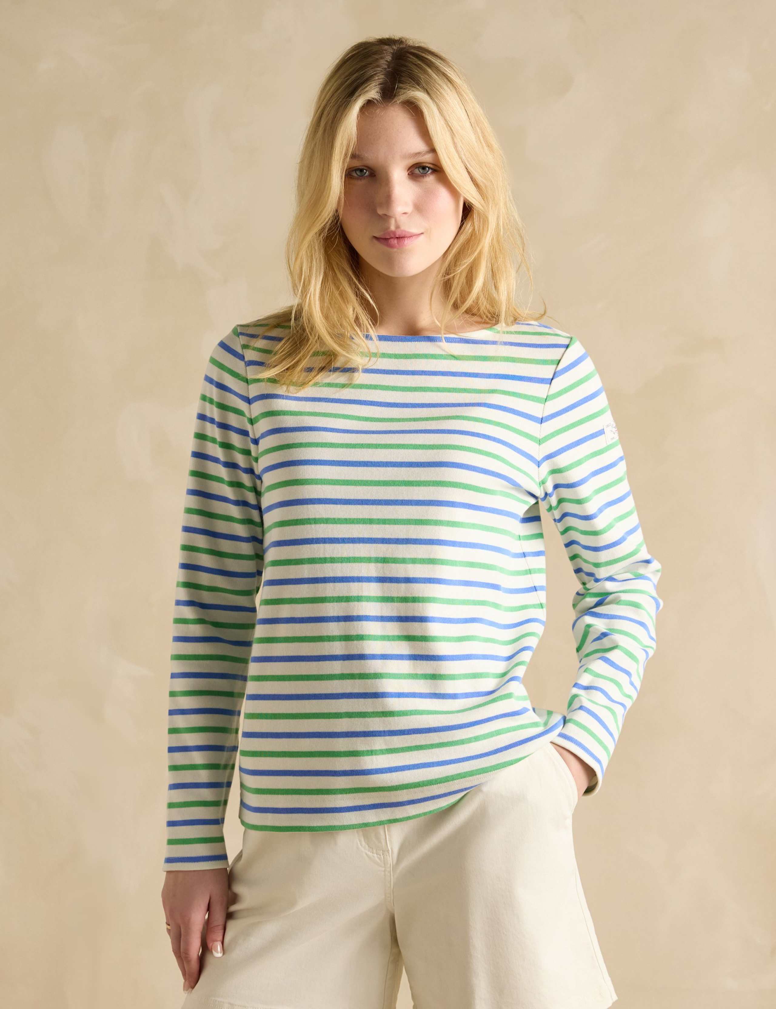 Pure Cotton Striped Top