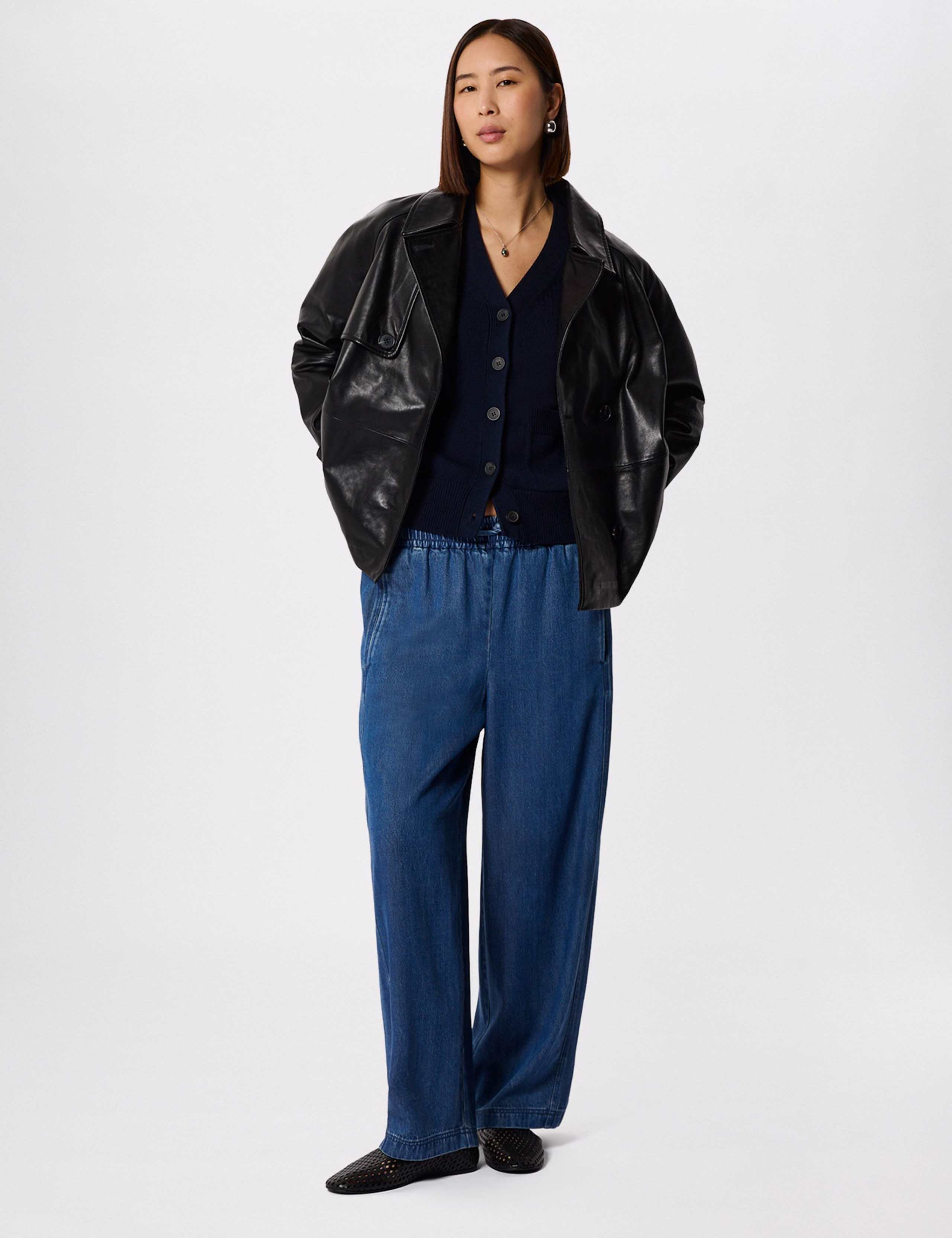 Pure Cotton V-Neck Cardigan