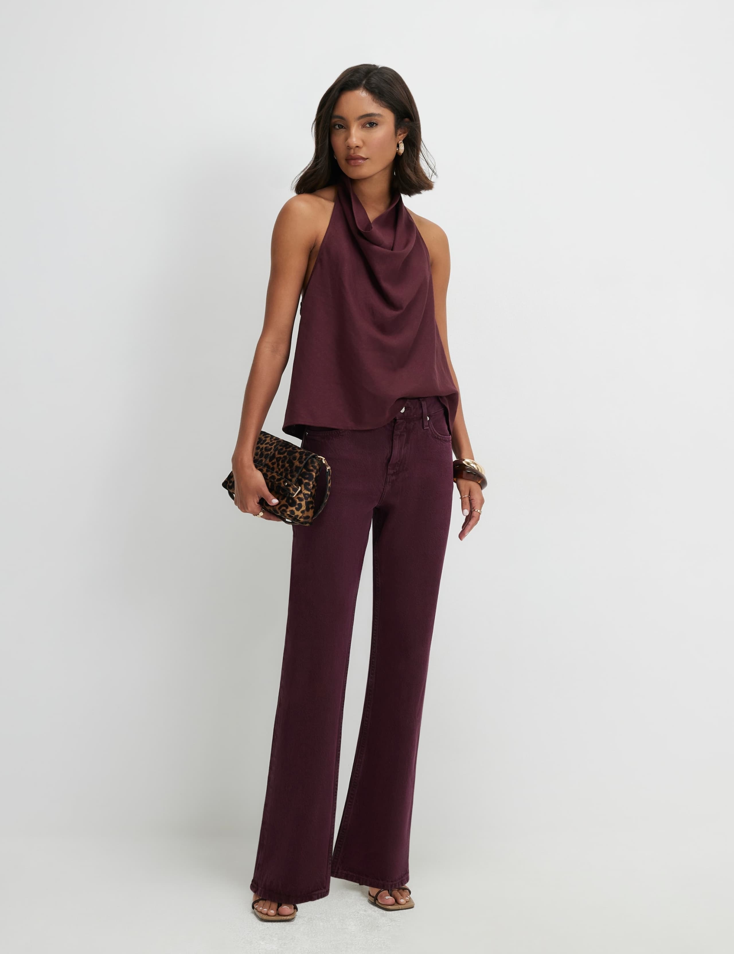 Mid Rise Slim Fit Straight Leg Jeans